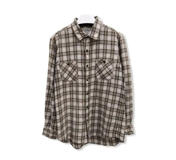 Flannel × Vintage Vintage Authentic Jeanswear Plaid Tartan Flannel Shirt 👕 Size US M / EU 48-50 / 2 - 1 Thumbnail