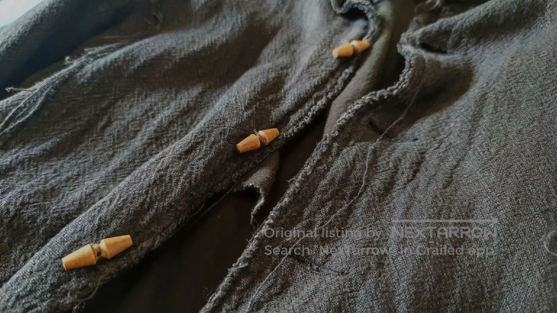 Ziggy Chen Japanese Camiera Cotton Linen Destroyed Jacket. Size US S / EU 44-46 / 1 - 8 Thumbnail