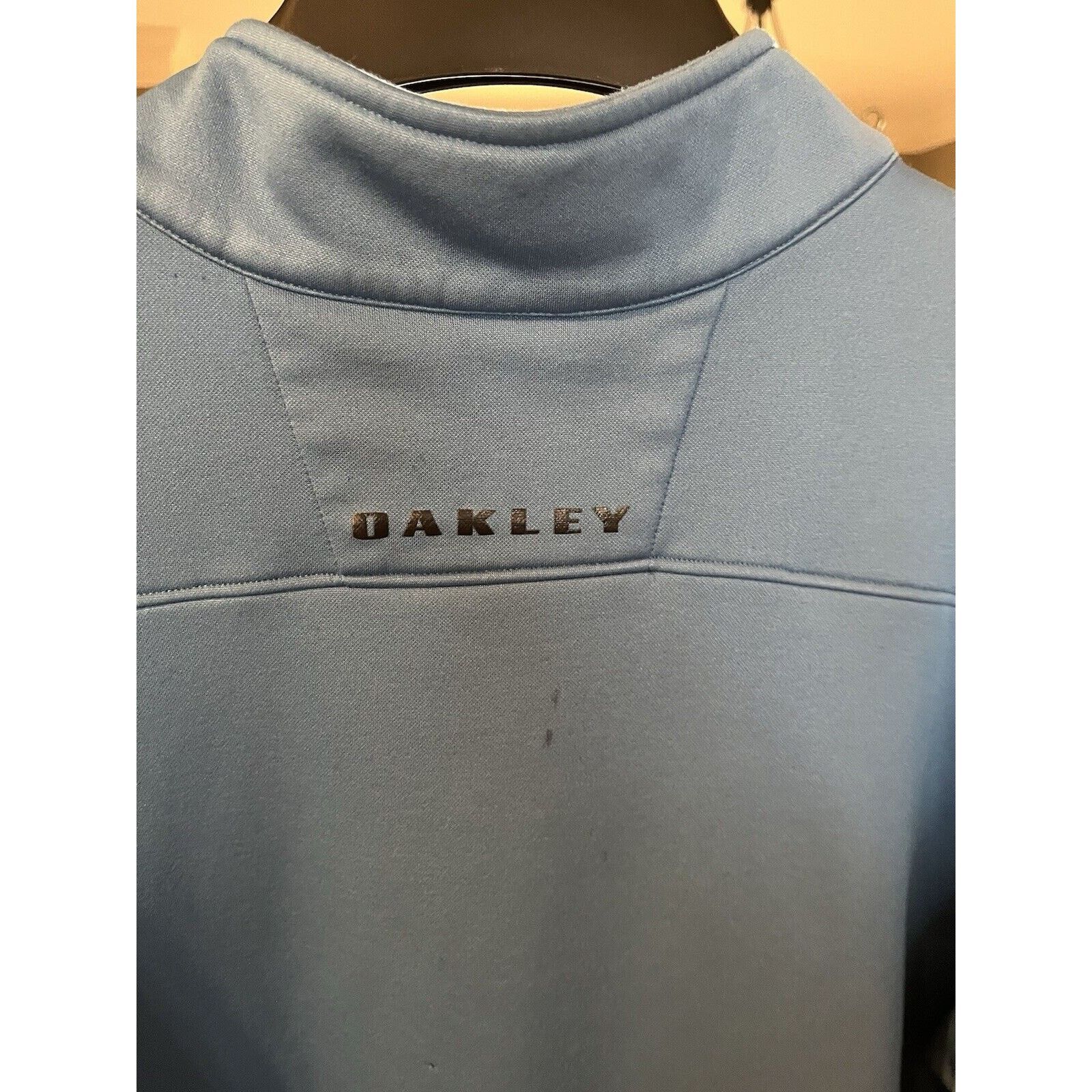Oakley Oakley 1/4 Zip Pullover Long Sleeve. Mens XL Blue Size US XL / EU 56 / 4 - 4 Thumbnail