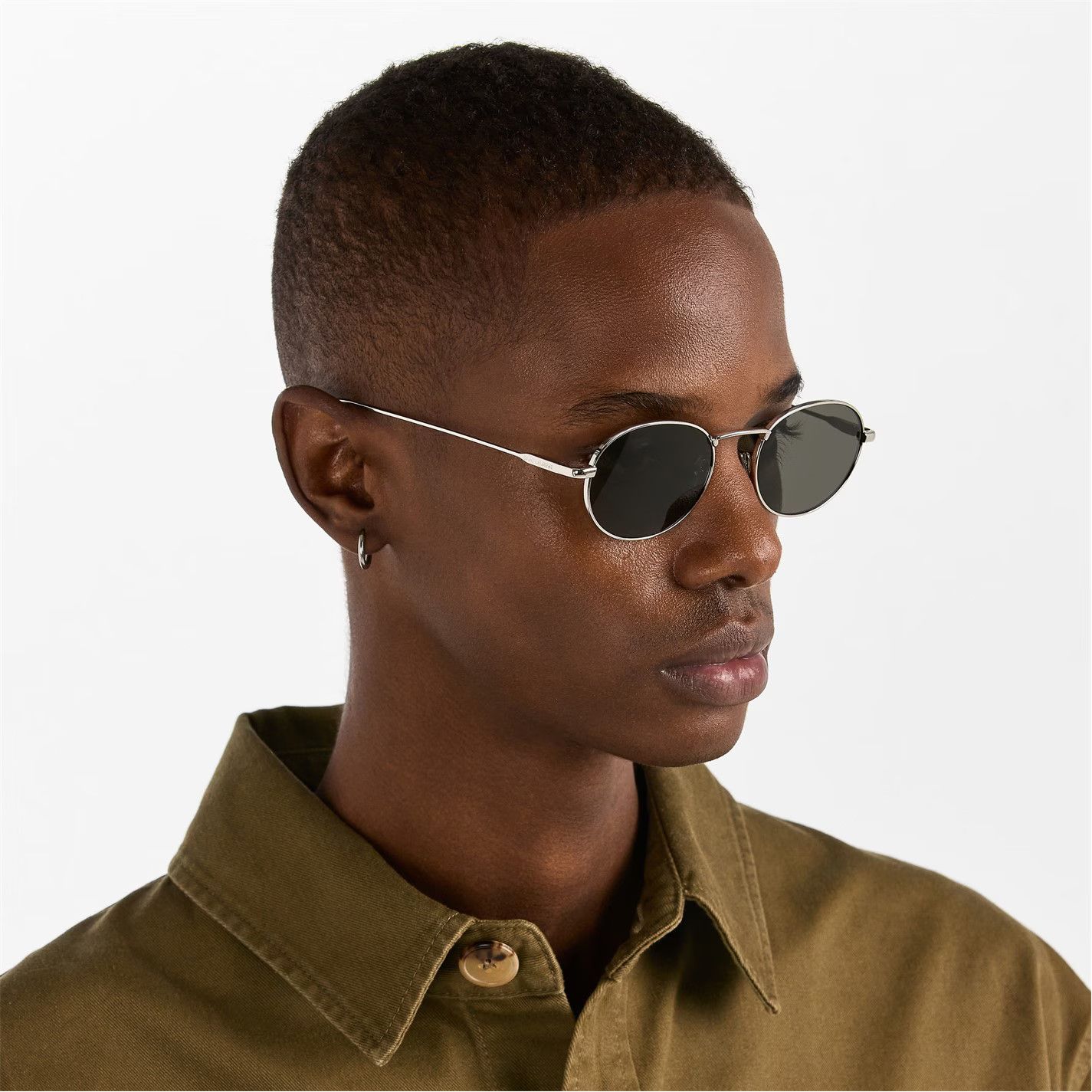 Saint Laurent Paris o1g2r1mq0426 Size: OS / Round UV Protection Sunglasses Size ONE SIZE - 3 Thumbnail