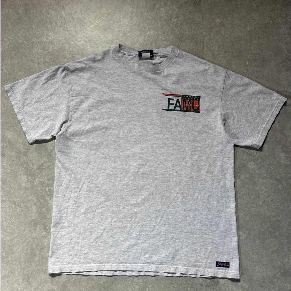 Jansport 90s Vintage Florida A&M Rattlers Heather Gray T Shirt Size L Size US L / EU 52-54 / 3 - 3 Thumbnail