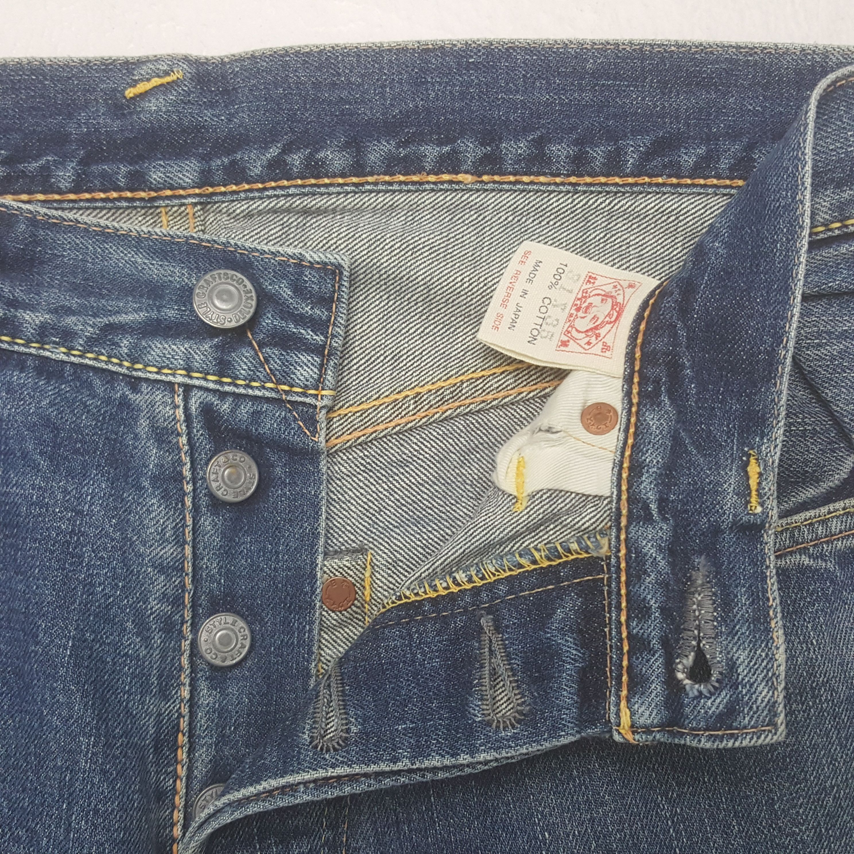 Evisu × Japanese Brand Vintage Evisu Selvedge Custom Daicock Red Art Denim Jeans Size US 29 - 13 Thumbnail