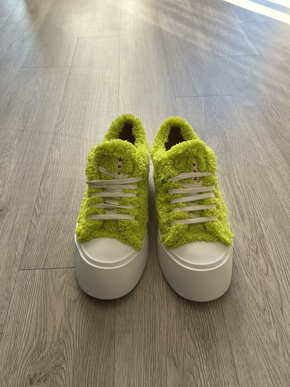 image of Marni Green Terry Pablo Sneakers, Men's (Size 11)
