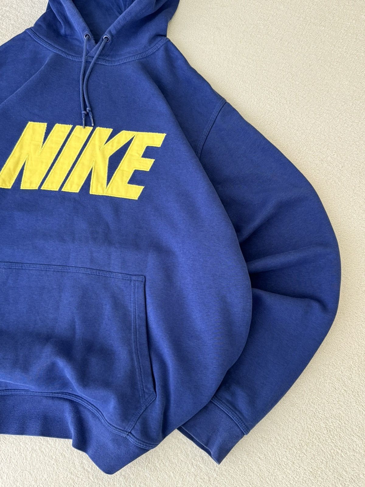 Nike × Vintage Vintage Nike Y2K swoosh oversized grey zip hoodie Size US XXL / EU 58 / 5 - 4 Thumbnail