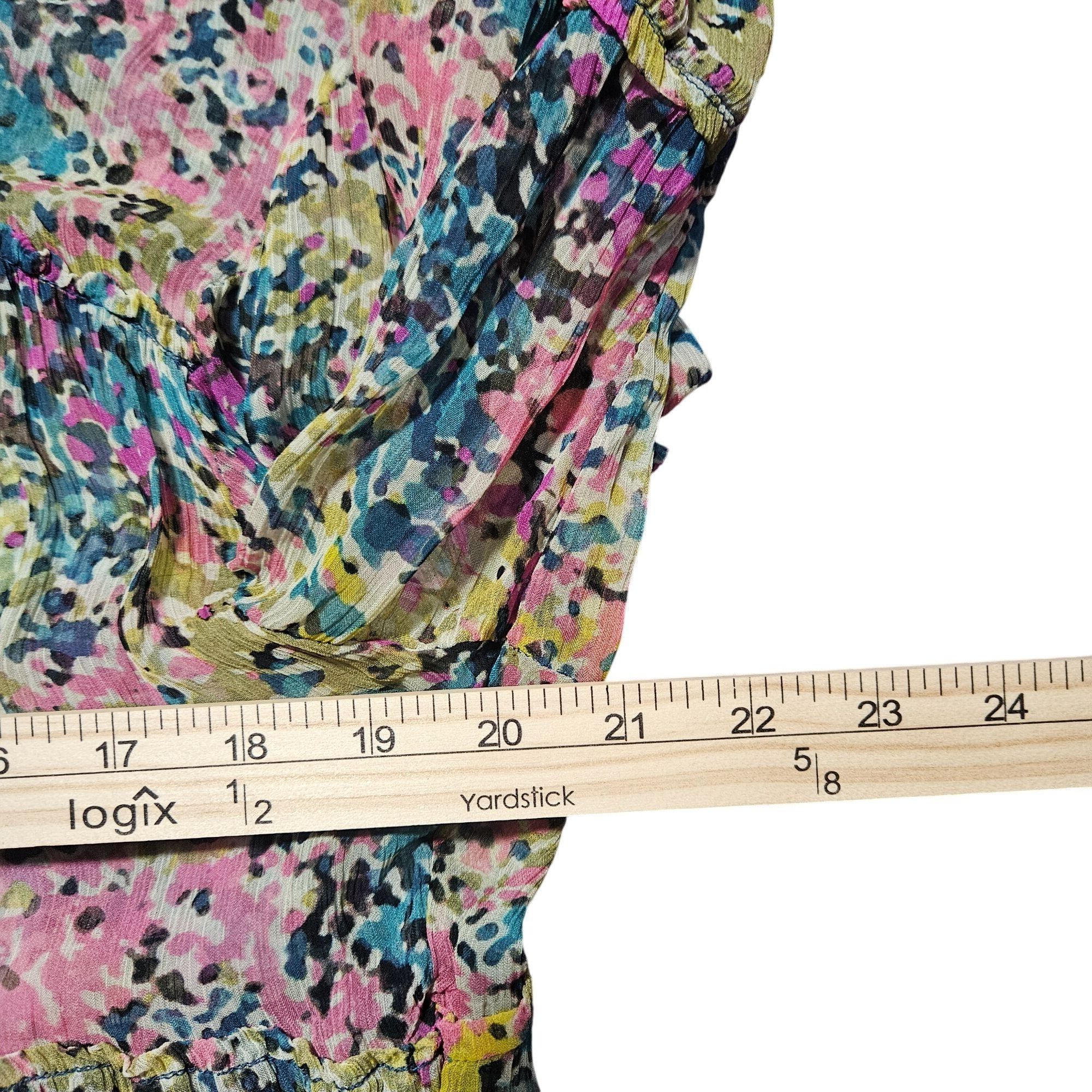 Other Sundance Women's Floral Blouse Small Painterly Pink Artsy Do Size S / US 4 / IT 40 - 8 Thumbnail