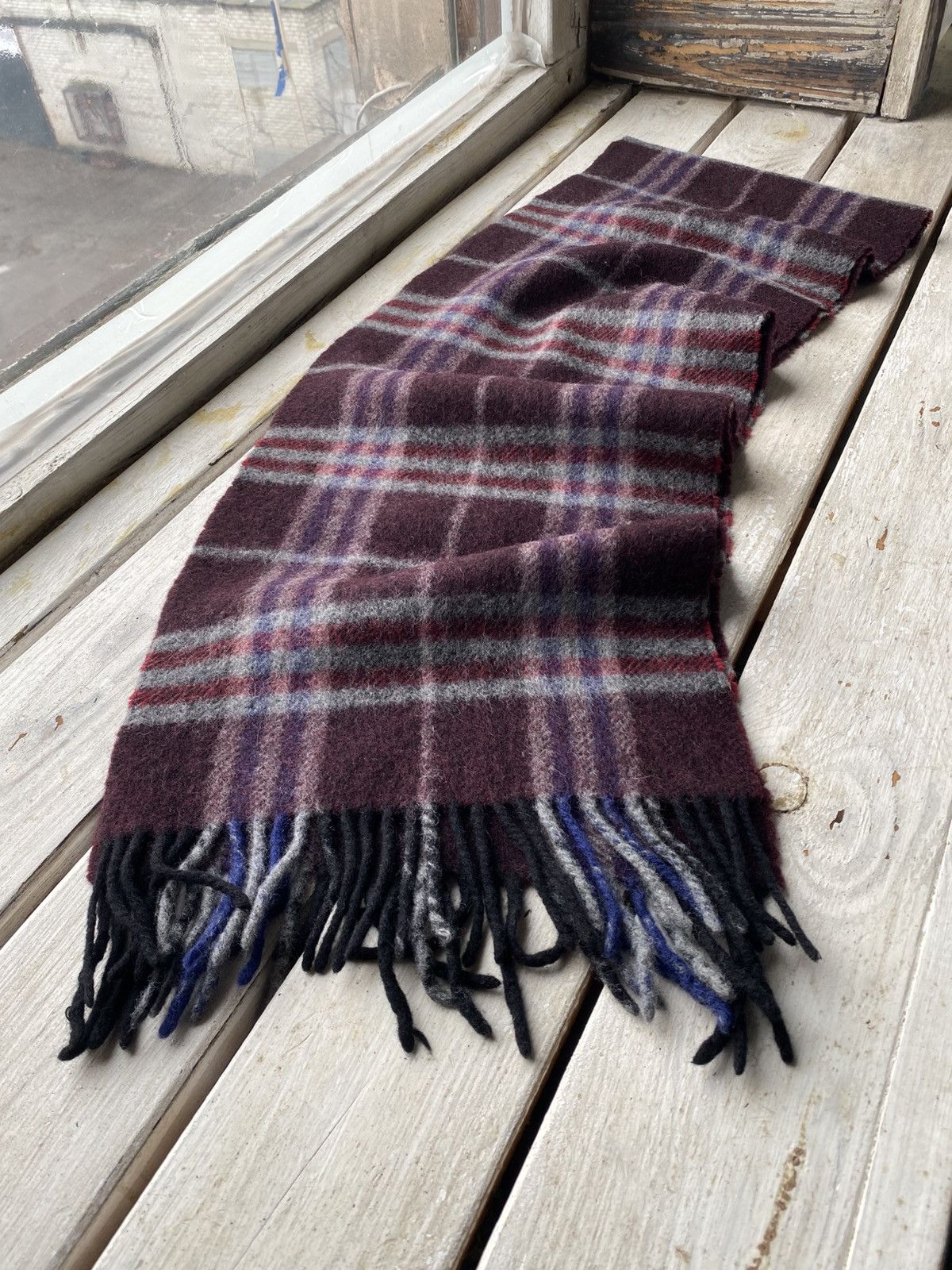 Burberry × Vintage Vintage 90s Burberry Scarf / Muffler / Neckwear Size ONE SIZE - 1 Thumbnail