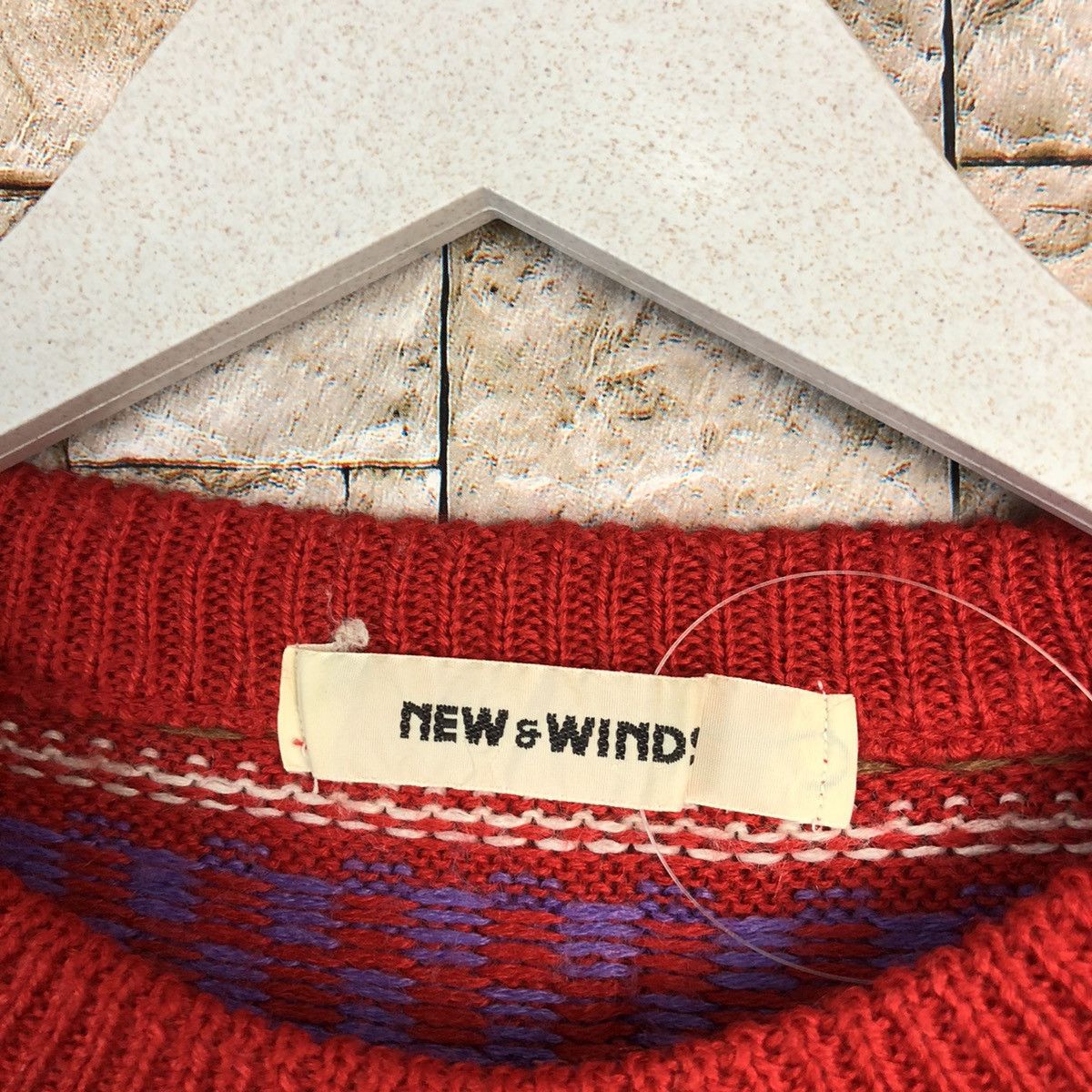 Homespun Knitwear × Japanese Brand New & Wind art Red Knitwear sweatshirt #A841 Size M / US 6-8 / IT 42-44 - 10 Thumbnail