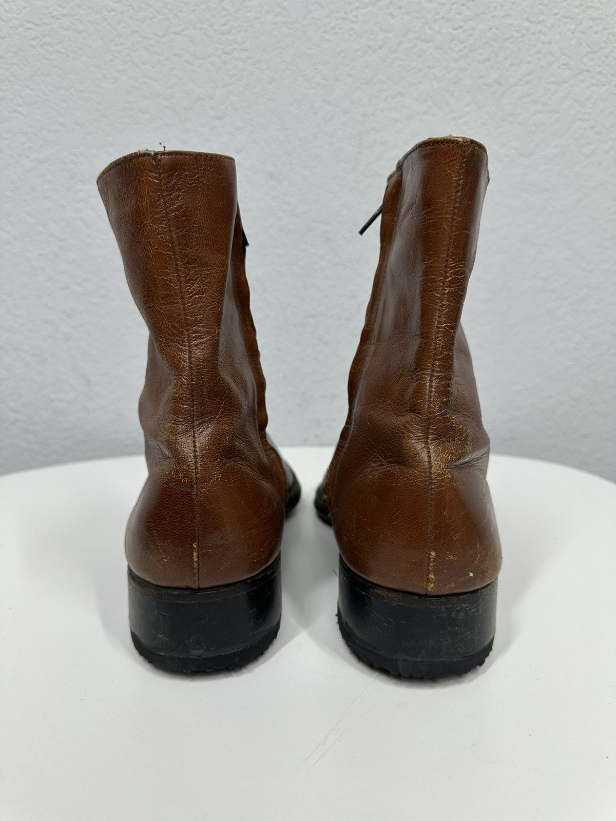 Florsheim Vintage Boots Leather Made USA Guidi Style Dirk Bikkembergs Size US 9 / EU 42 - 7 Thumbnail