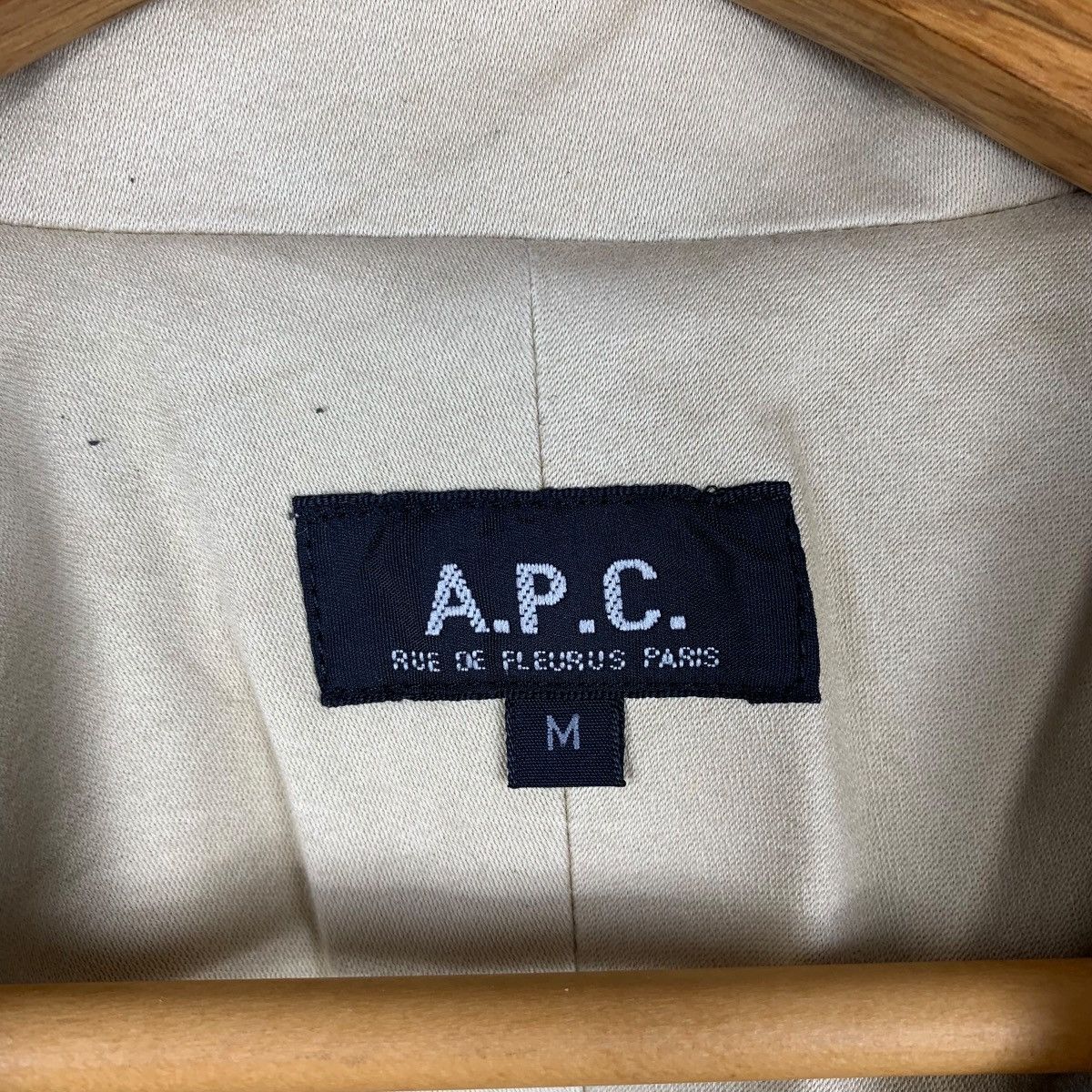 A.P.C. × Vintage Vintage A.P.C. Paris Designer Casualwear Blazer Coat Jacket Size M / US 6-8 / IT 42-44 - 5 Thumbnail