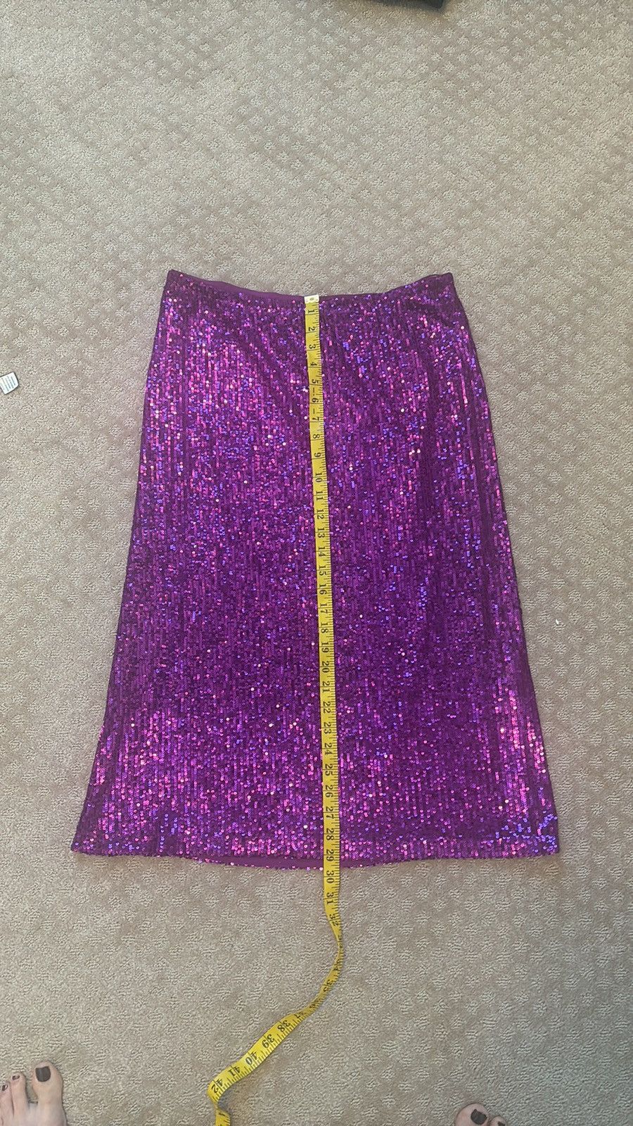 Baum und Pferdgarten Purple Sequin Jolette Skirt size large Size 32" / US 10 / IT 46 - 2 Thumbnail