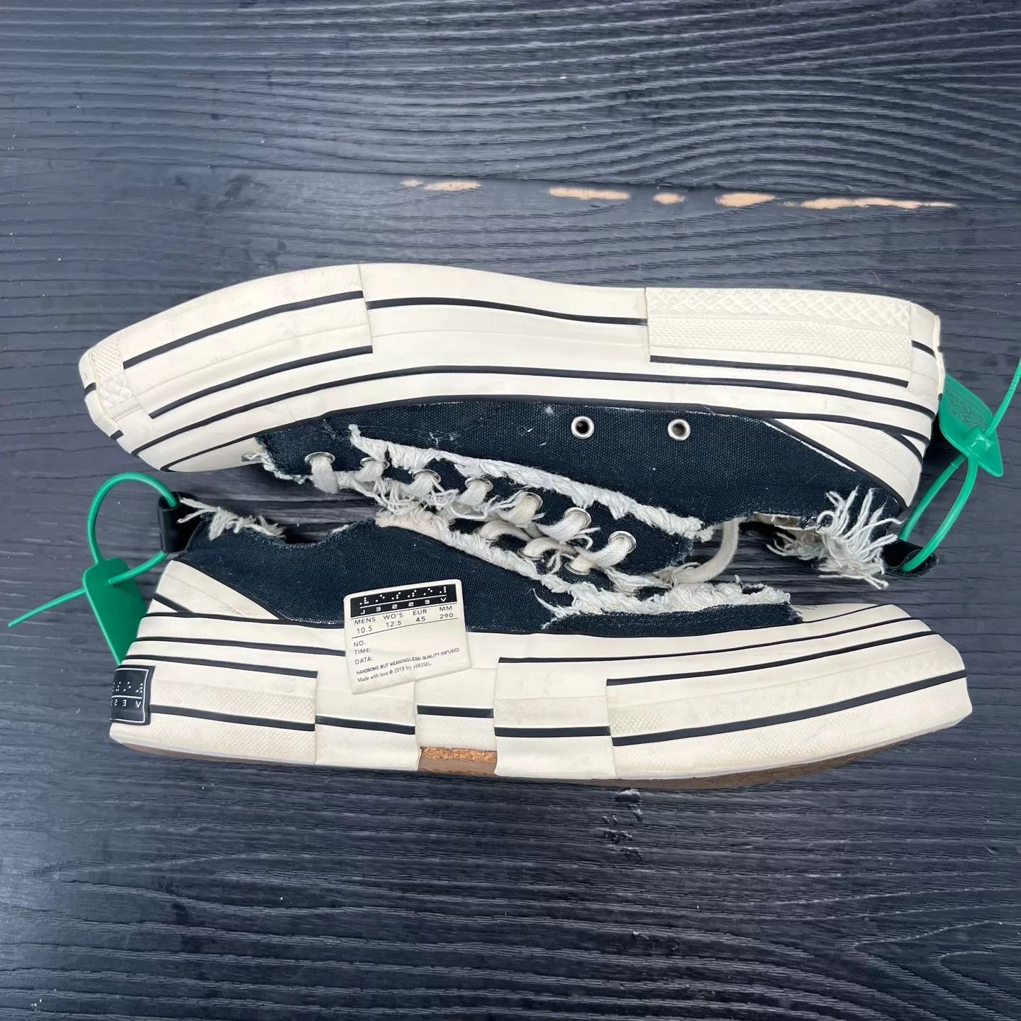 Other Wu Jianhao black white shoes size 45 original box Size US 10.5 / EU 43-44 - 3 Thumbnail