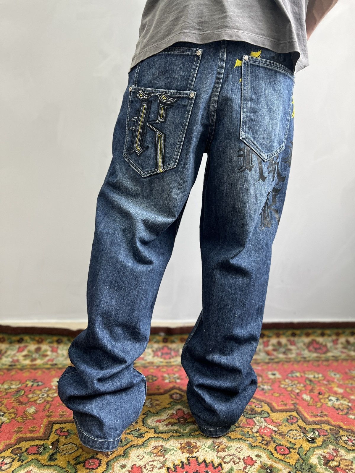 Karl Kani × Wu-Tang Clan Vintage wide leg baggy skater Karl Kani rap pants y2k Size US 30 / EU 46 - 10 Thumbnail