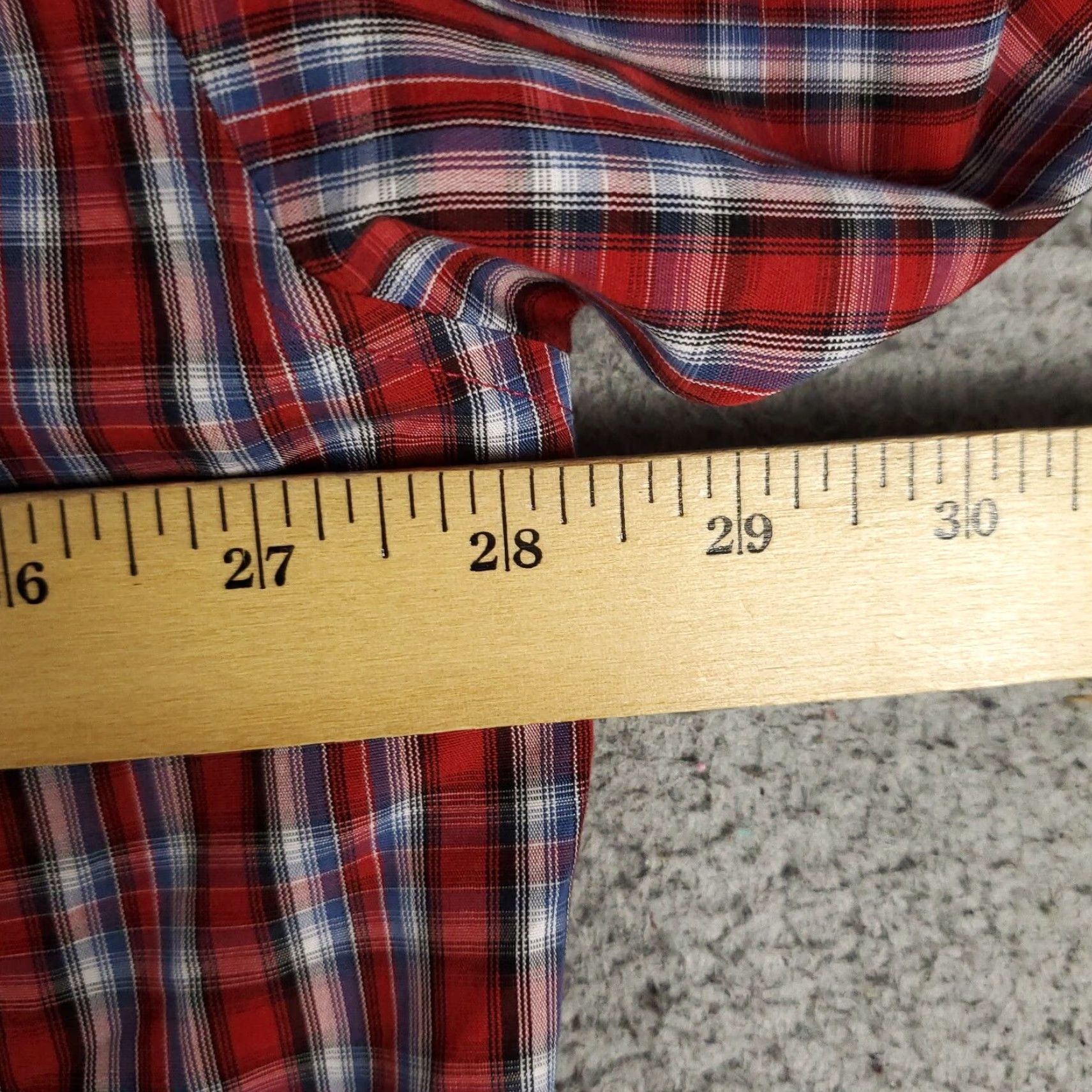 Ariat Ariat Shirt Mens 2XL Red Plaid Button-Up Long Sleeve Casual Shirt - Cotton Blend, Button-Down Collar, Regular Fit, Mens Size US XXL / EU 58 / 5 - 5 Thumbnail