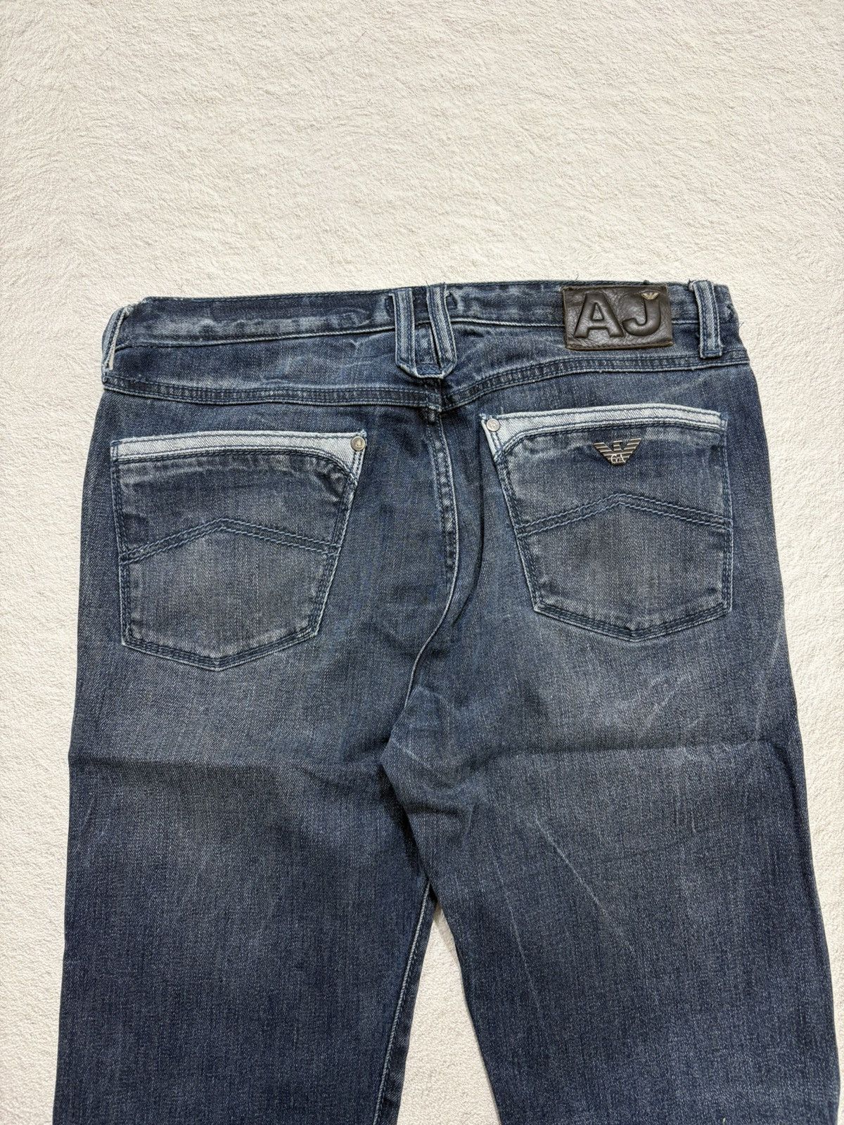 Armani Exchange × Giorgio Armani 2000s armani exchange wash denim y2k style Size US 30 / EU 46 - 7 Thumbnail