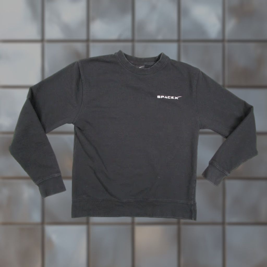Logo 7 SpaceX Sweatshirt Mens Small Black Crewneck Pullover Fleece Logo Back Print Size US S / EU 44-46 / 1 - 1 Thumbnail