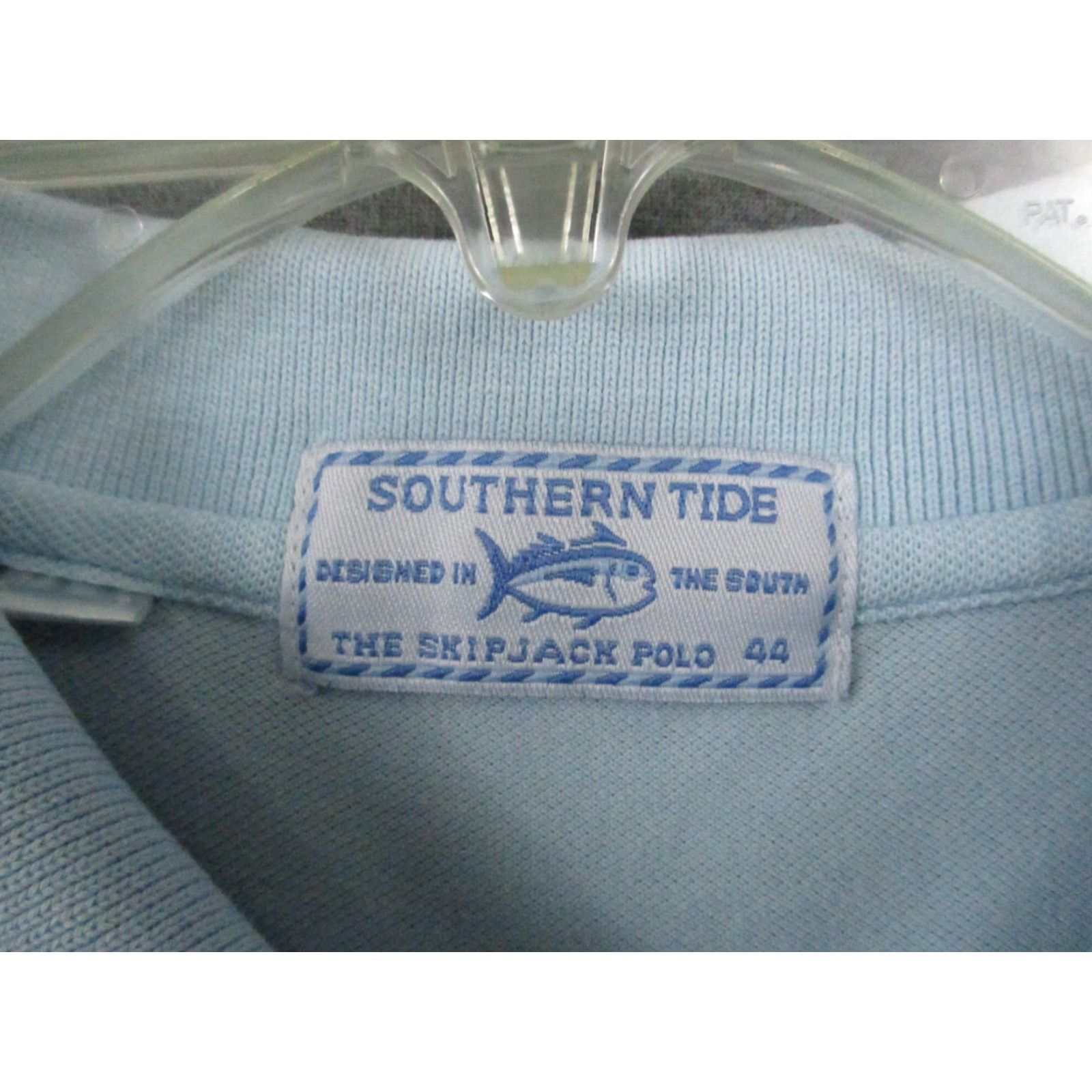 Southern Tide Southern Tide Polo Shirt Mens 44 Blue Stretch Knit Short Sleeve Collared Golf Preppy The Skipjack Cotto Spandex Vintage No Size US XXL / EU 58 / 5 - 4 Thumbnail