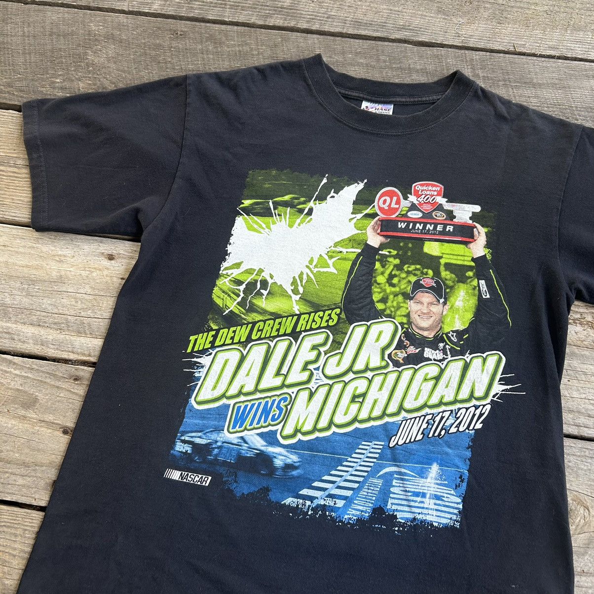 NASCAR Vintage NASCAR Dale Earnhardt Jr The Dark Knight Rises Shirt Size US M / EU 48-50 / 2 - 4 Thumbnail