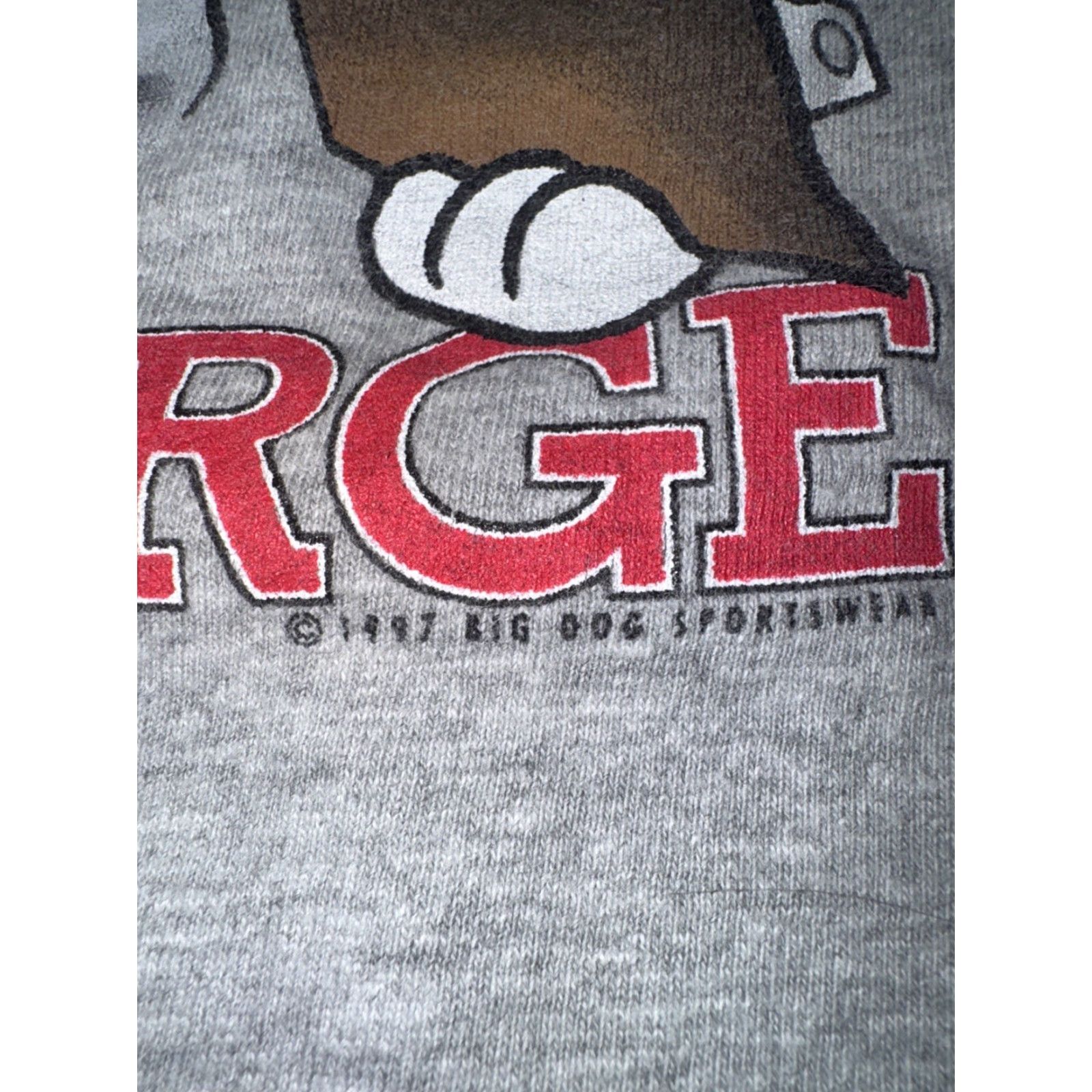 Big Dogs VINTAGE Big Dogs T-Shirt Graphic 1997 Large & In Charge Coach Gray L Men Crew Neck Cotton 90s Sports Size US L / EU 52-54 / 3 - 3 Thumbnail
