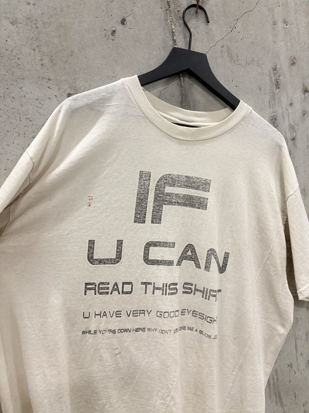 Vintage Vintage If You Can Read Shirt Fade Distressed Grunge Boxy Size US XXL / EU 58 / 5 - 1 Thumbnail