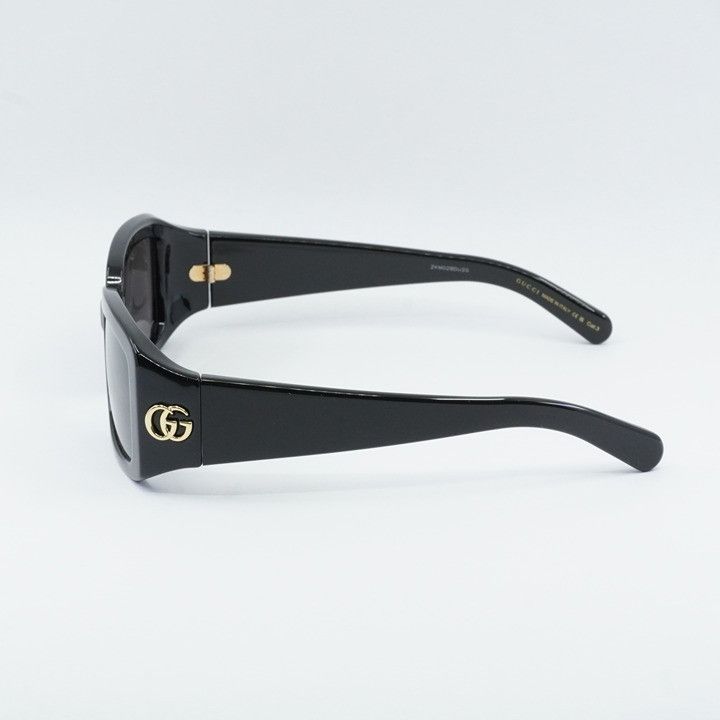 Gucci Gucci GG1403S 001 Women Sunglasses Black Rectangle Frame Size ONE SIZE - 5 Thumbnail