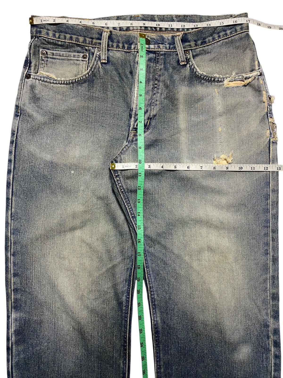 Edwin Vintage Edwin 404 Faded Wash Distressed Loose Jeans Size US 34 / EU 50 - 14 Thumbnail