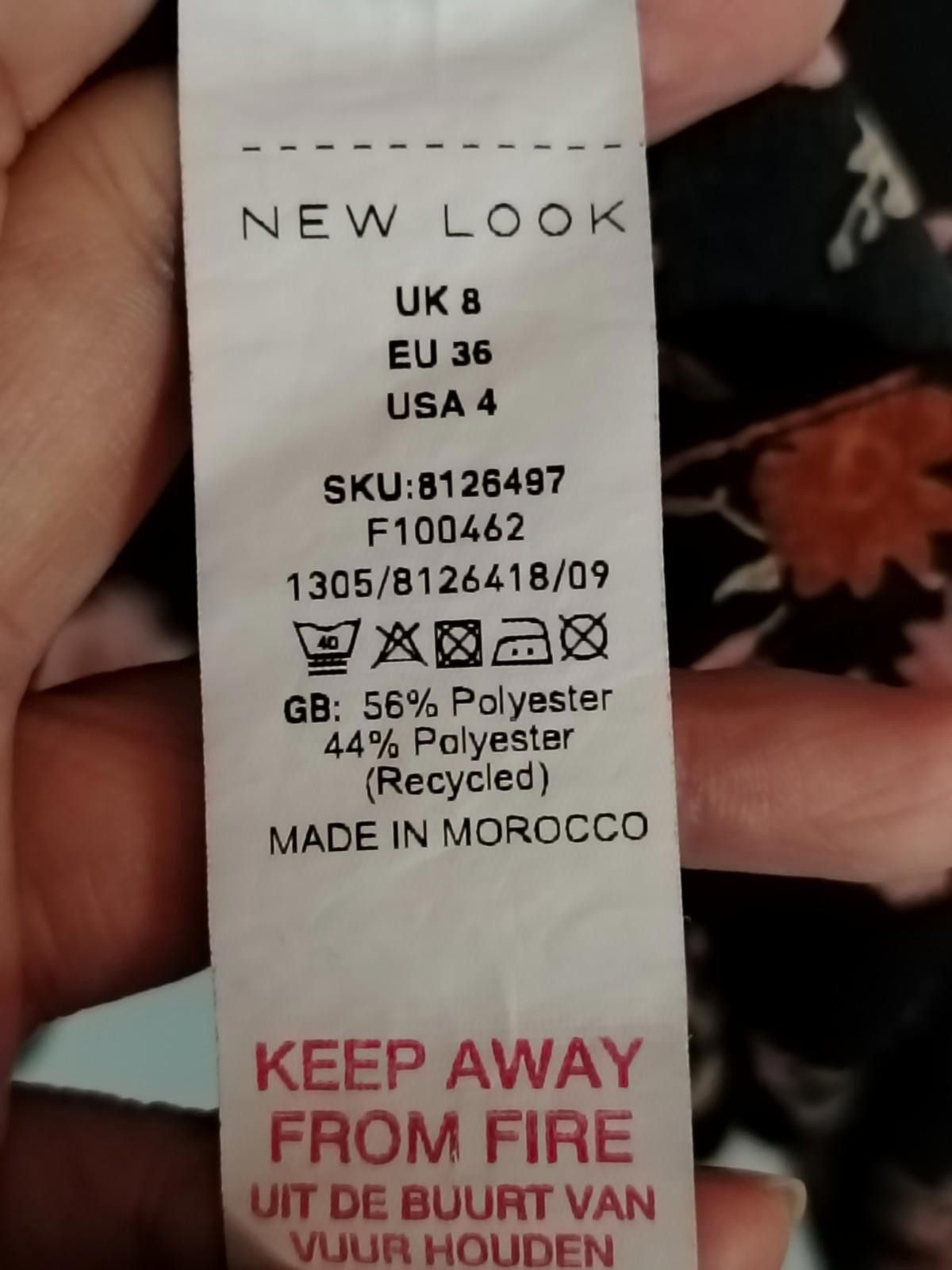 New Look New Look Floral Tiered Smock Mini Dress Size 8 - REPAIR Size S / US 4 / IT 40 - 3 Thumbnail