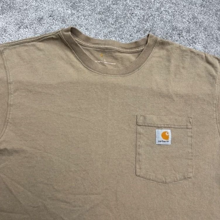 Carhartt Carhartt Shirt Men Large Brown Cotton Pocket Regular Fit Tee Mens Size US L / EU 52-54 / 3 - 3 Thumbnail
