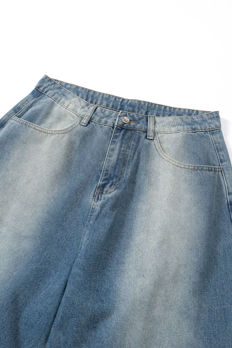 Jean × Vintage High Street Washed Baggy Jeans Pocket Size US 29 - 5 Thumbnail