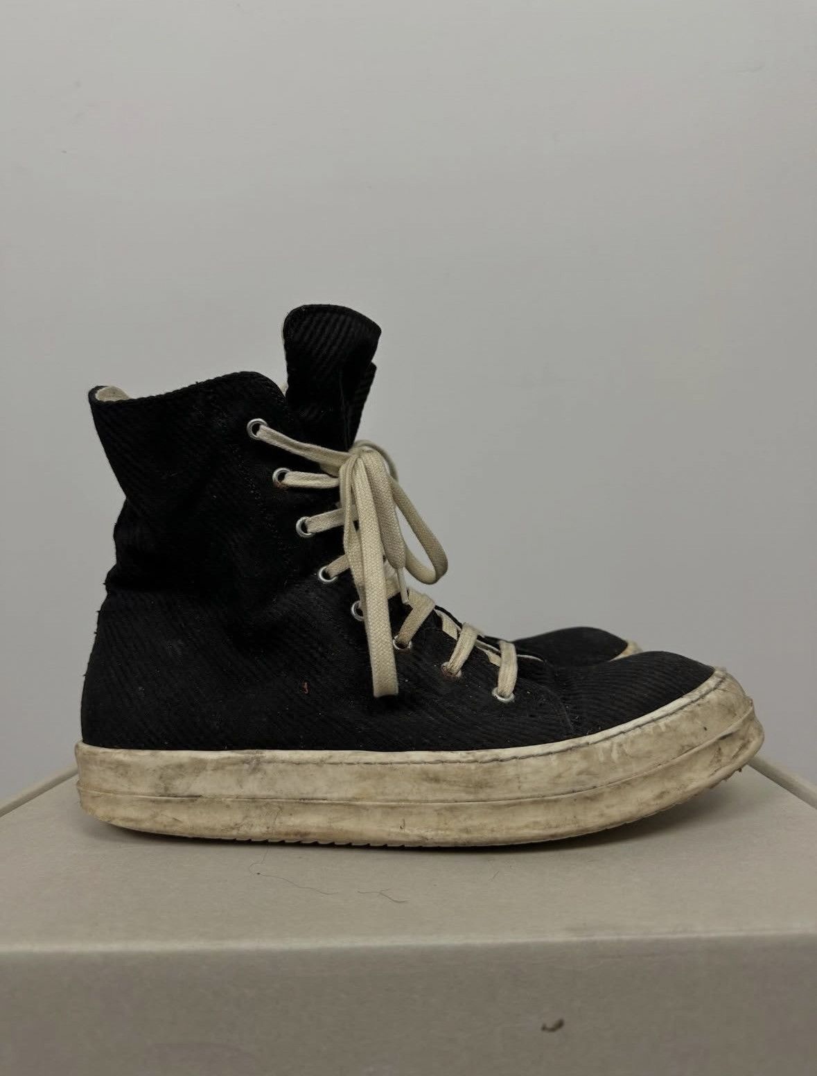 Rick Owens Drkshdw DRKSHDW Corduroy Vegan Ramones Size US 8 / EU 41 - 5 Thumbnail