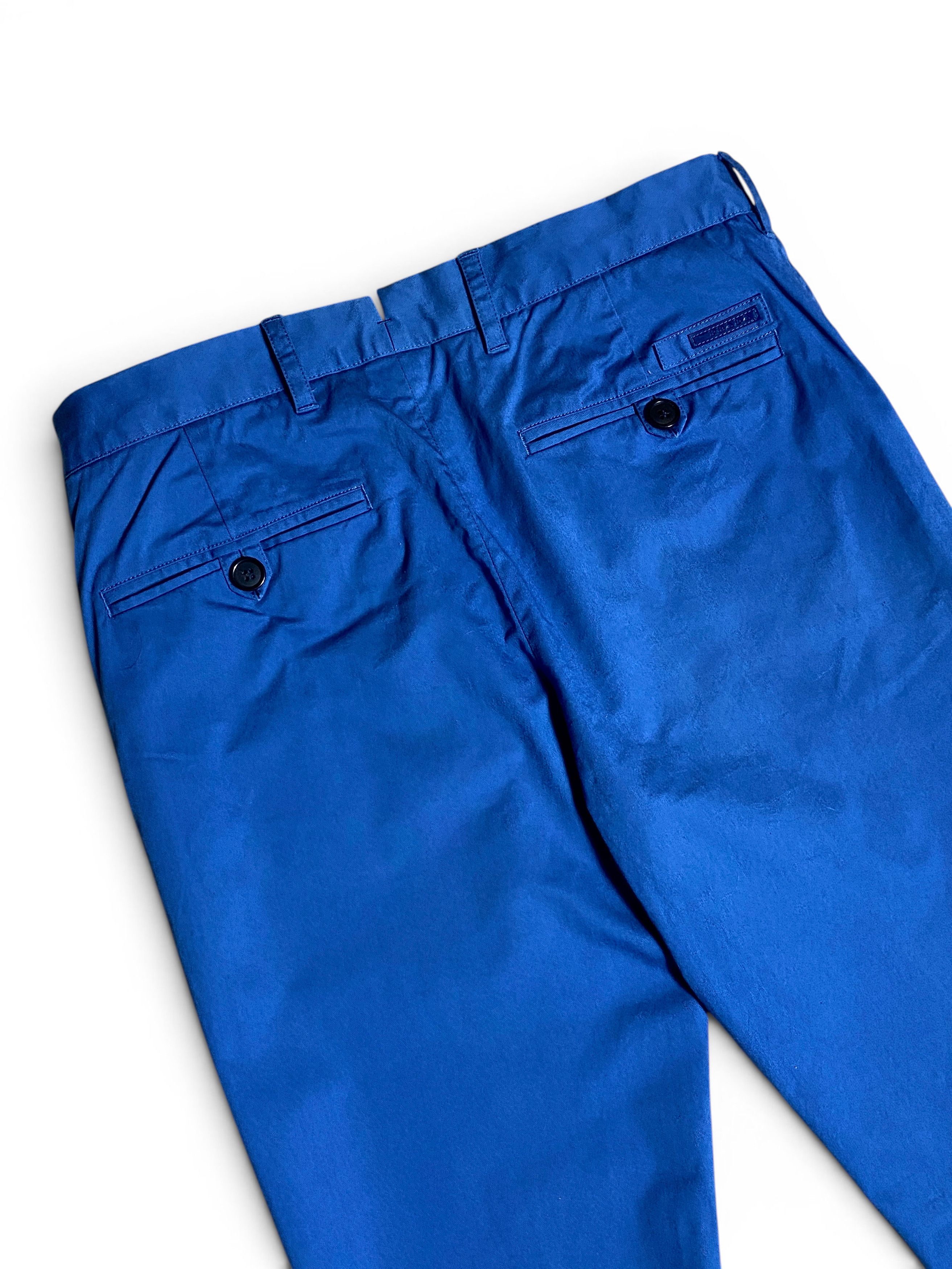 Prada Prada Milano Italy Light Blue Cotton Tab Logo Trousers Pants Size US 30 / EU 46 - 5 Thumbnail