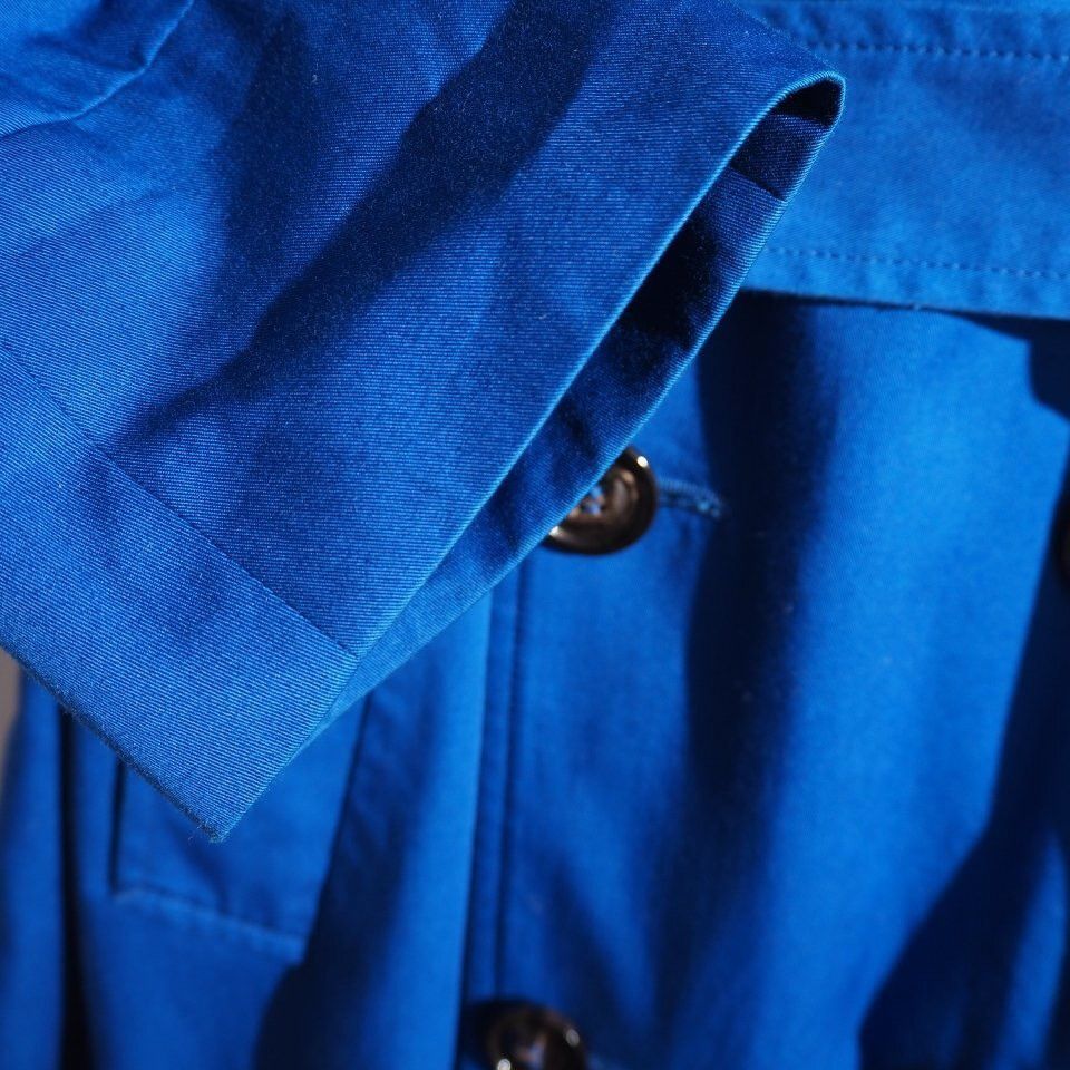 Maison Margiela Maison Margiela 10 Blue Cotton Trench Coat Size 48 Size US M / EU 48-50 / 2 - 8 Thumbnail