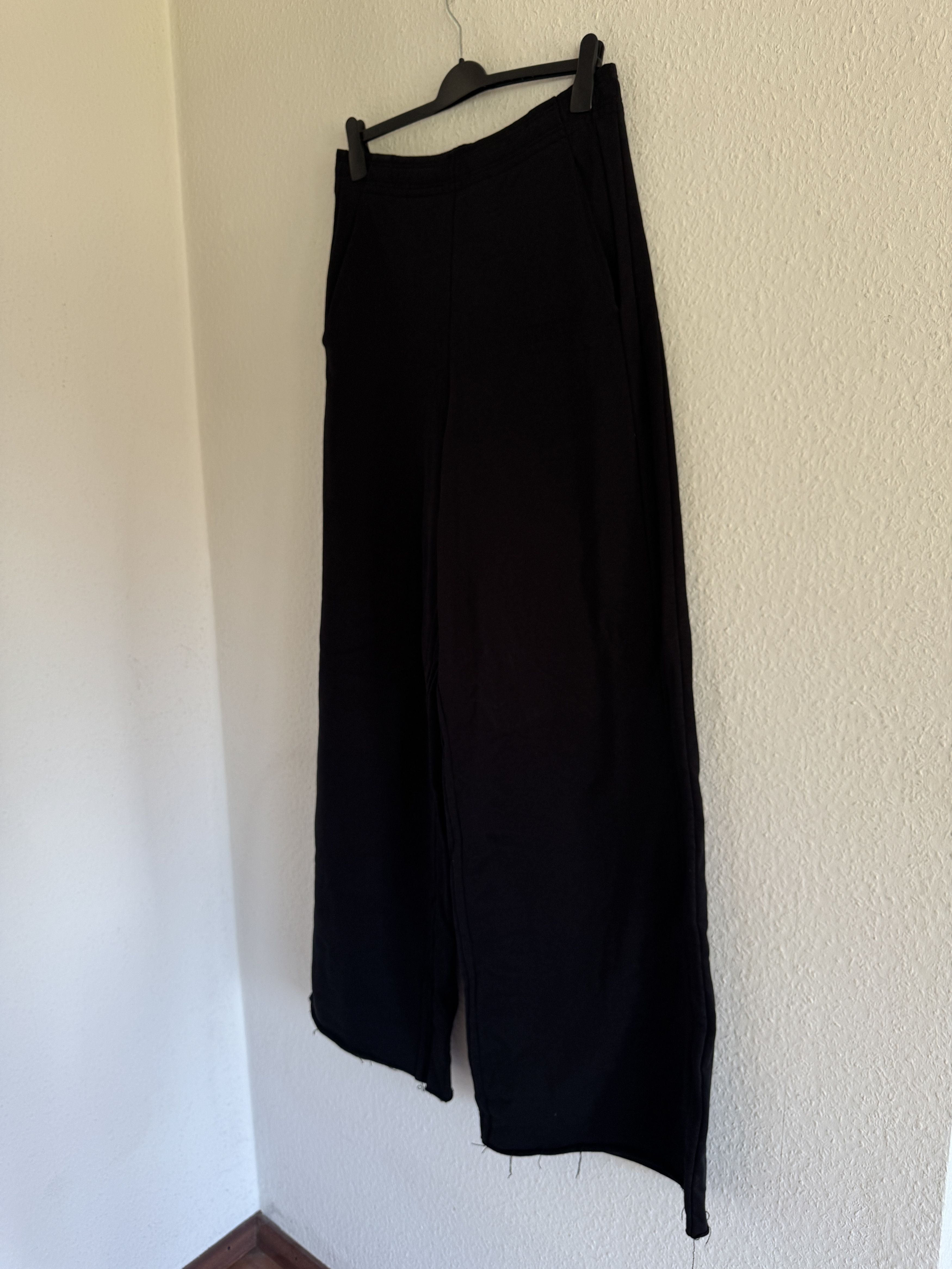 Vetements Wide Leg Panelled Cotton Blend Jersey Sweatpants Size US 32 / EU 48 - 5 Thumbnail