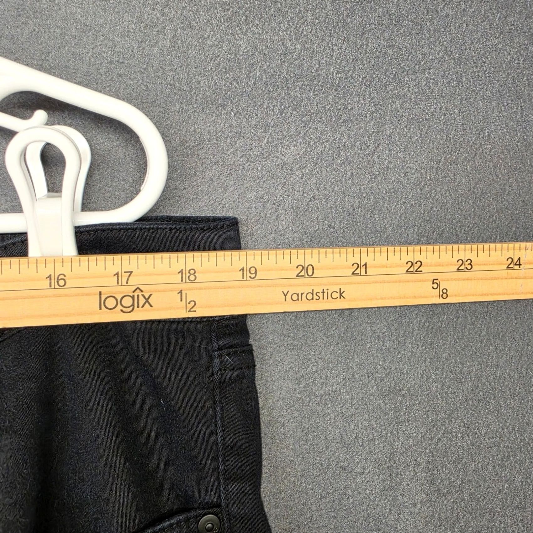 Vintage Lane Bryant Pants Womens 20 Black High Rise Pedal Stretch Flex Magic Waistband Cropped Womens Plus Magics Waistband Black 20 Womens Size 42" / US 20 - 6 Thumbnail