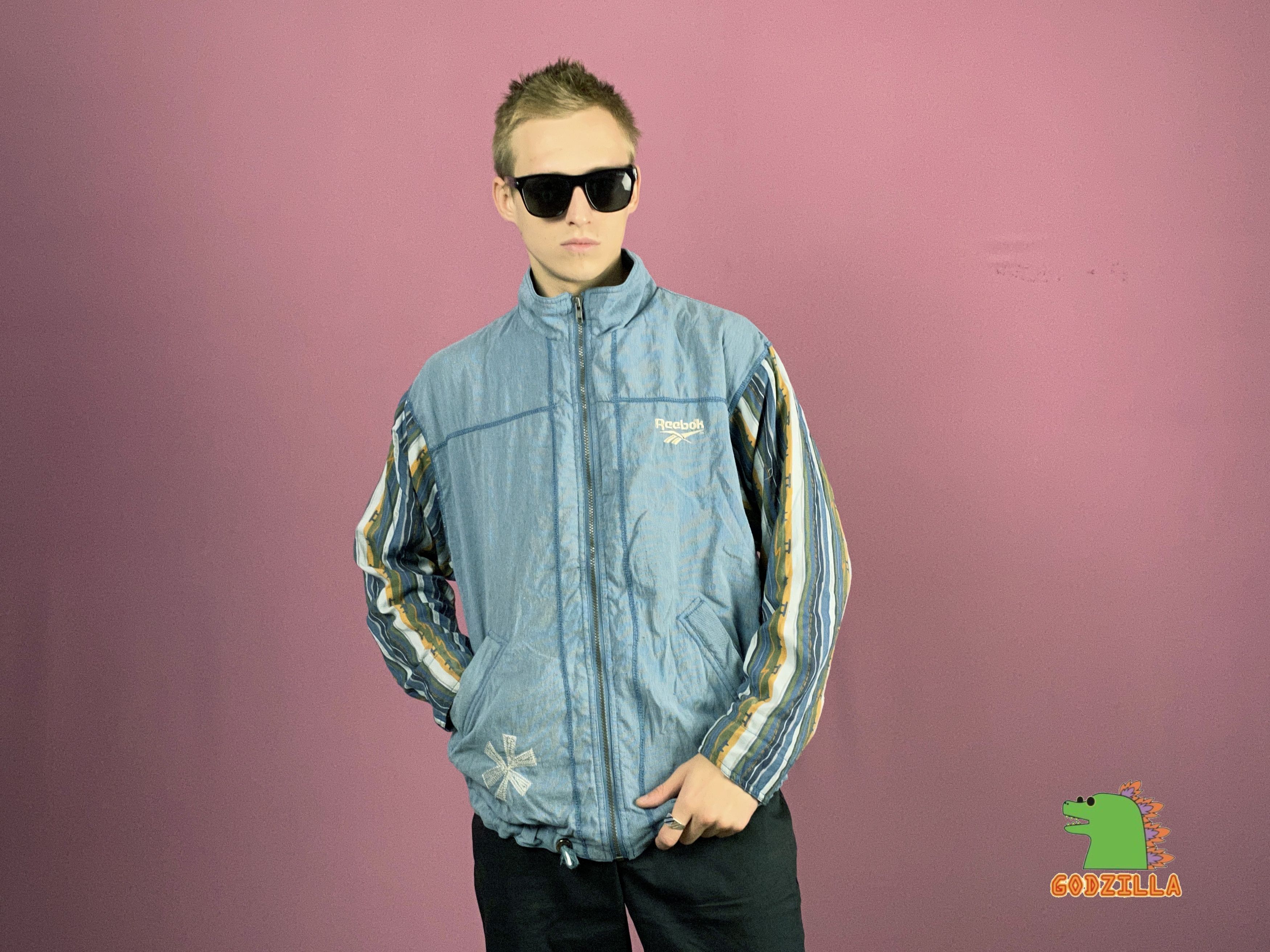Reebok × Vintage 90s Reebok Vintage Men's Track Jacket - M Size US M / EU 48-50 / 2 - 4 Thumbnail