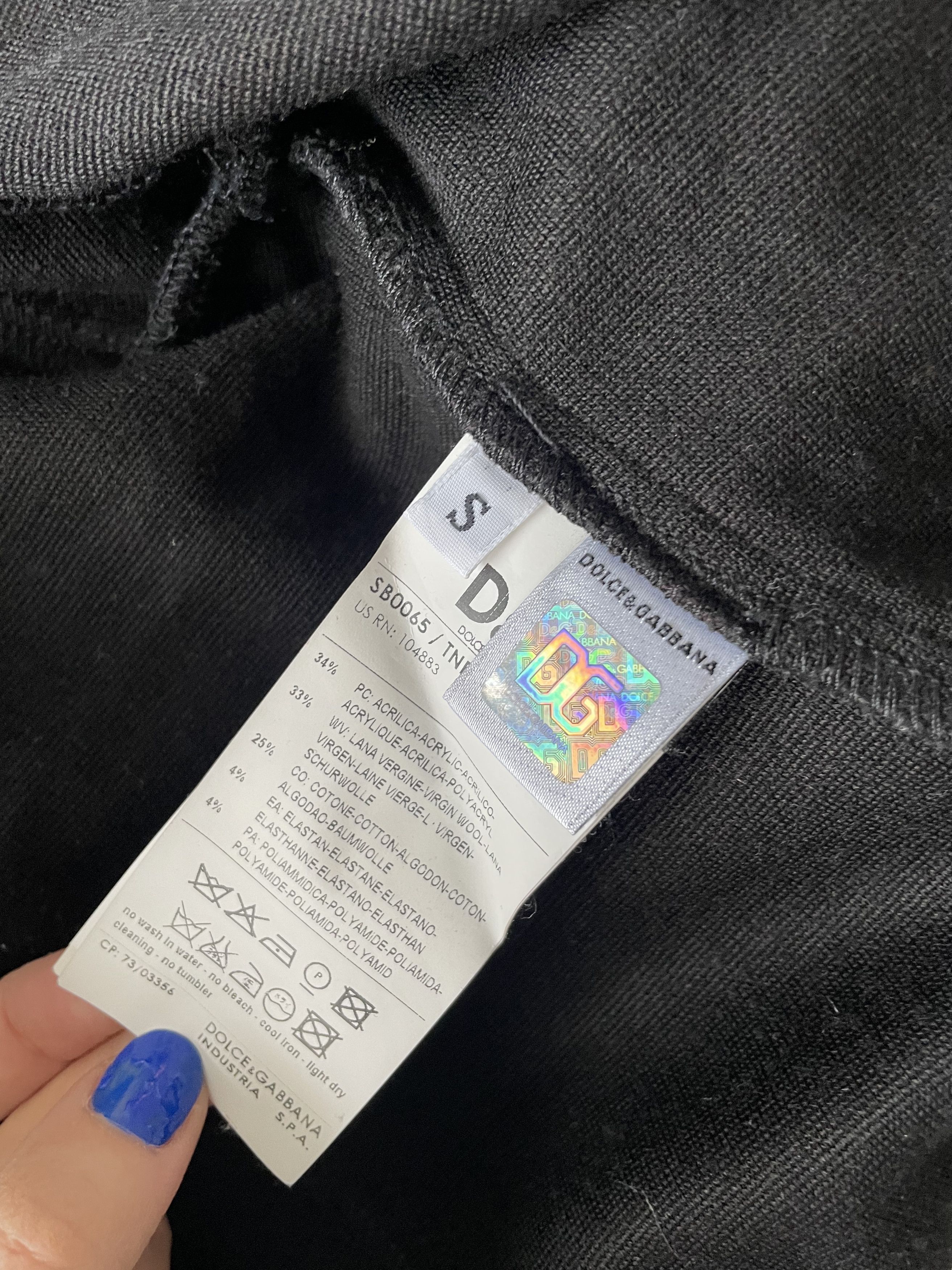 Dolce & Gabbana D&G Black Jacket Size S / US 4 / IT 40 - 3 Thumbnail