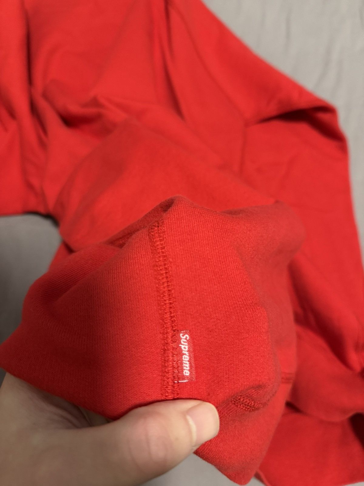 Supreme Supreme 2007 black on red screenprint box logo crewneck Size US XL / EU 56 / 4 - 8 Thumbnail