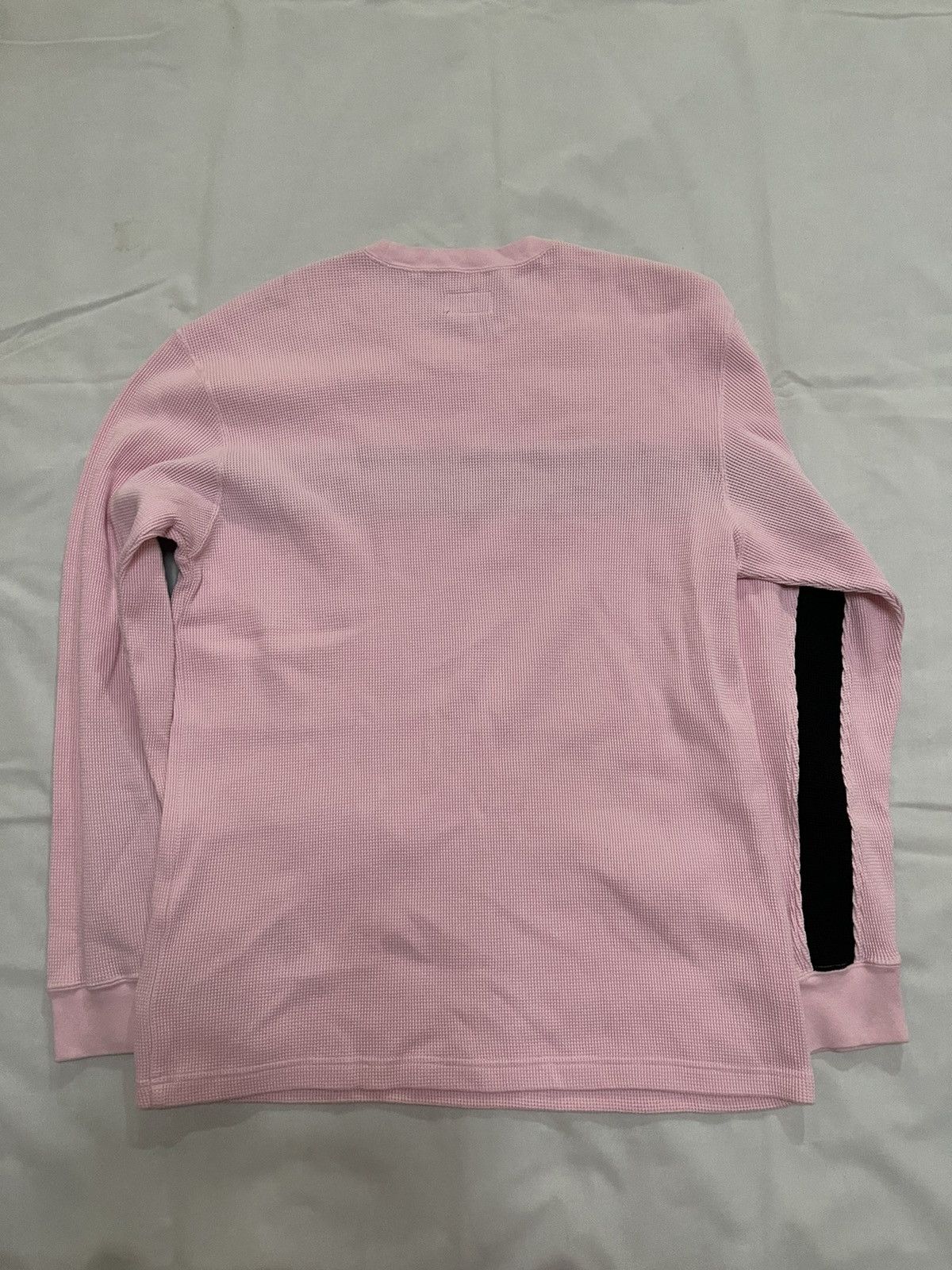 Supreme Supreme panel stripe waffle thermal pink crew Size US L / EU 52-54 / 3 - 2 Thumbnail