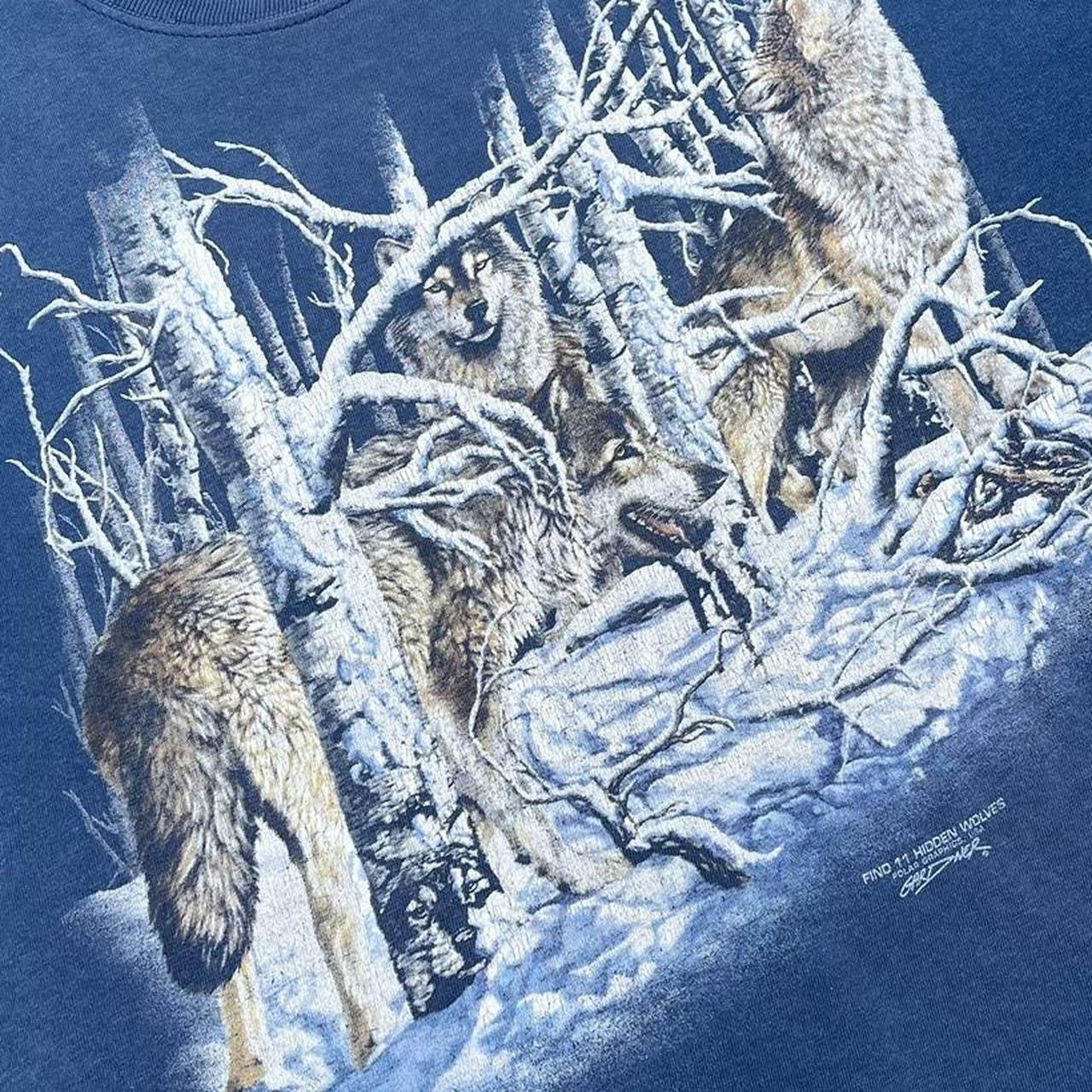 Vintage Vintage Wolf Pack Animal Nature Wildlife Tshirt Size US L / EU 52-54 / 3 - 3 Thumbnail