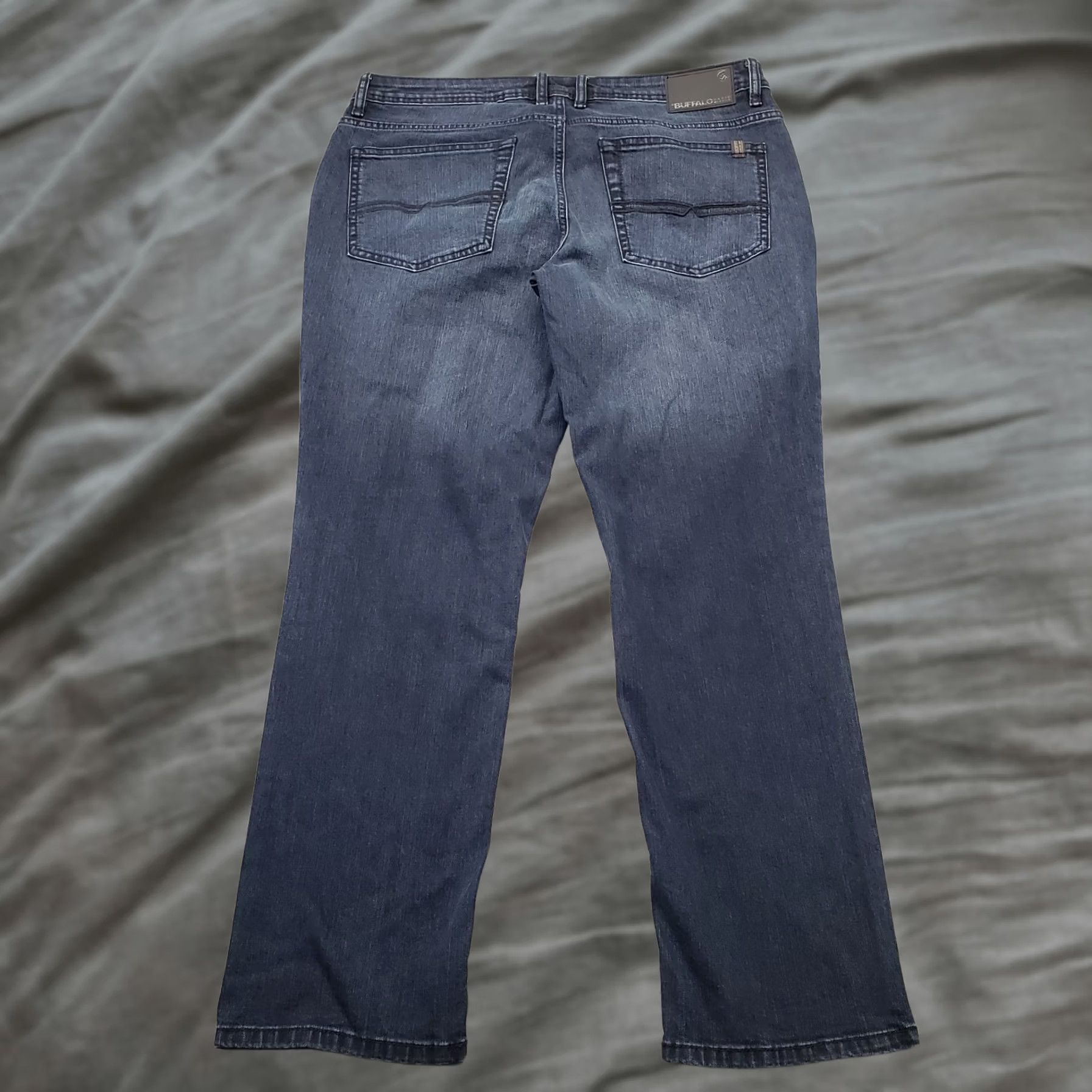 Buffalo David Bitton Buffalo Mens Jeans 34x30 Blue Denim Dark Wash Buffalo David Bitton Jackson Slim Straight Jeans Mens 34x30 Blue Denim Dark Wash Size US 34 / EU 50 - 1 Thumbnail