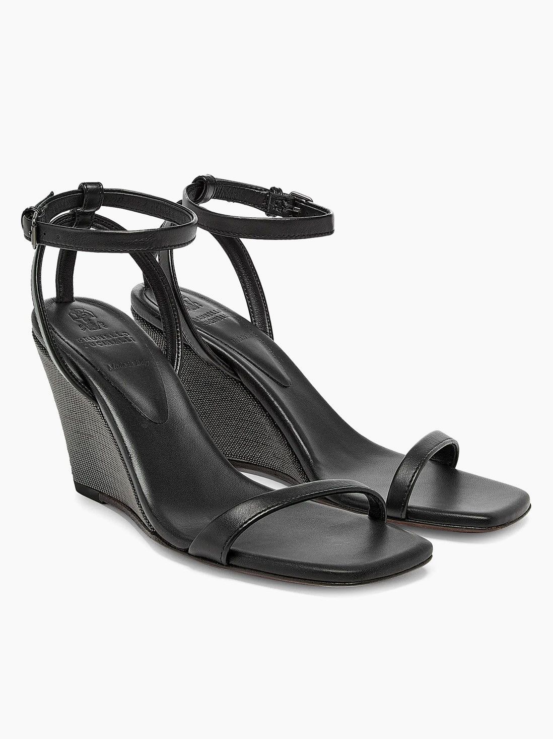 Brunello Cucinelli Brunello Cucinelli Monili Wedge Leather Sandals size 36 Size US 6 / IT 36 - 1 Thumbnail