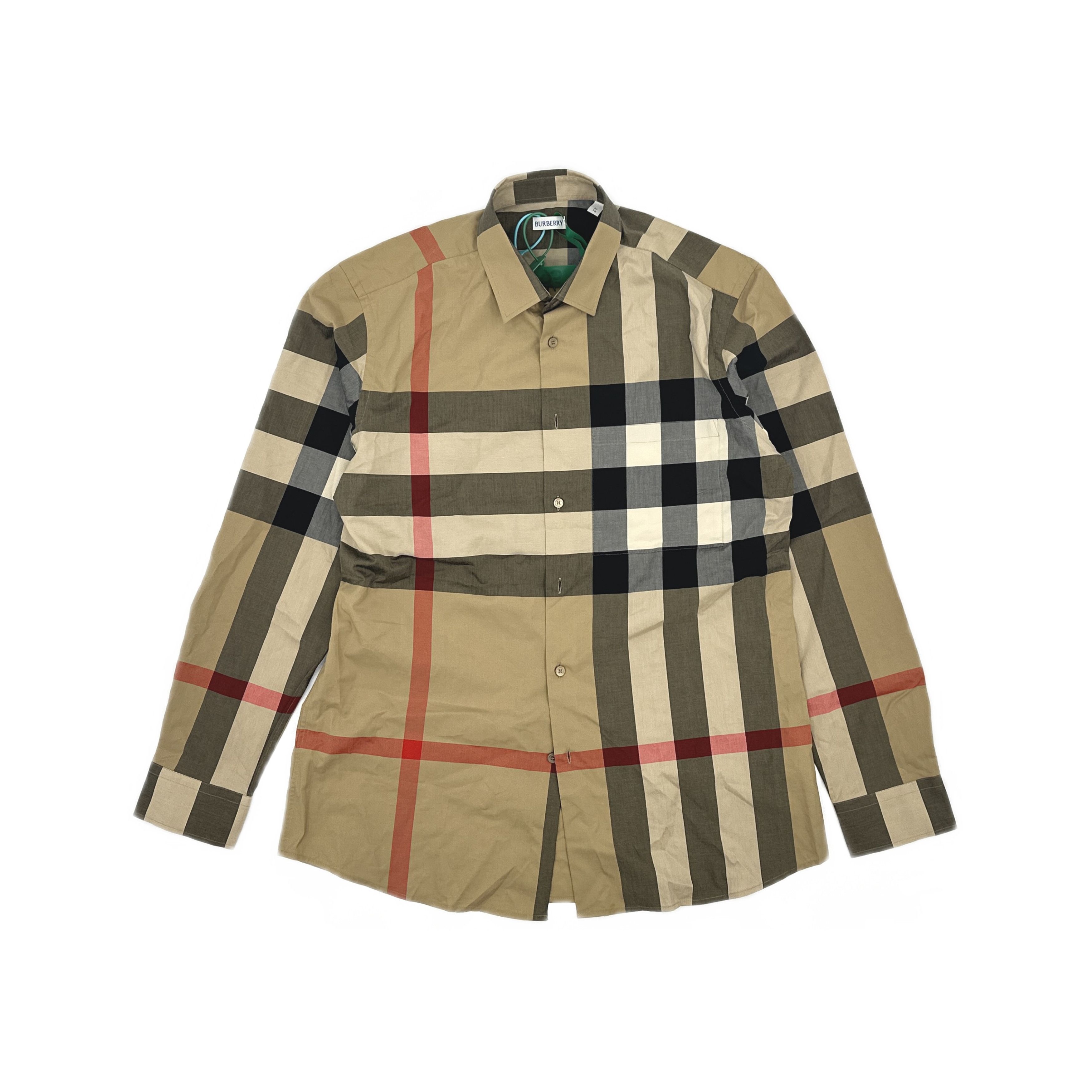 Burberry Burberry Check Long Sleeve Shirt Size XL Size US XL / EU 56 / 4 - 1 Thumbnail