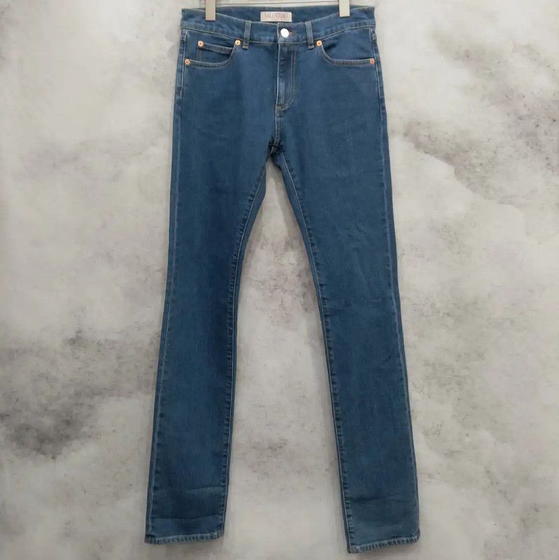 Valentino Valentino Denim Pants in Deep Blue for Women 0089 Size 28" / US 6 / IT 42 - 1 Thumbnail