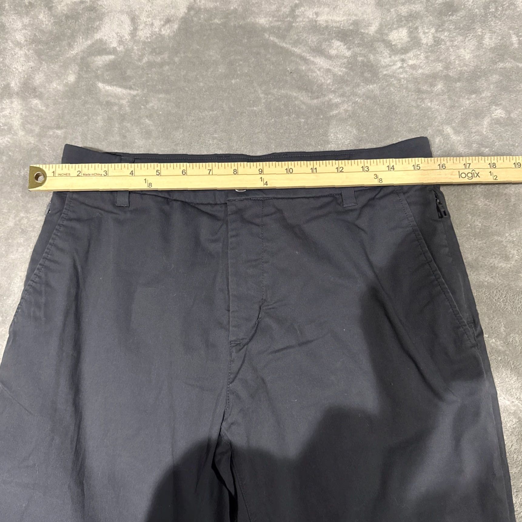 Vintage Bird Dogs Pants Men Navy Blue Chino Lined Stretch Pockets Regular 32x30 Flat Front Tapered Zipper Button Size US 31 - 4 Thumbnail