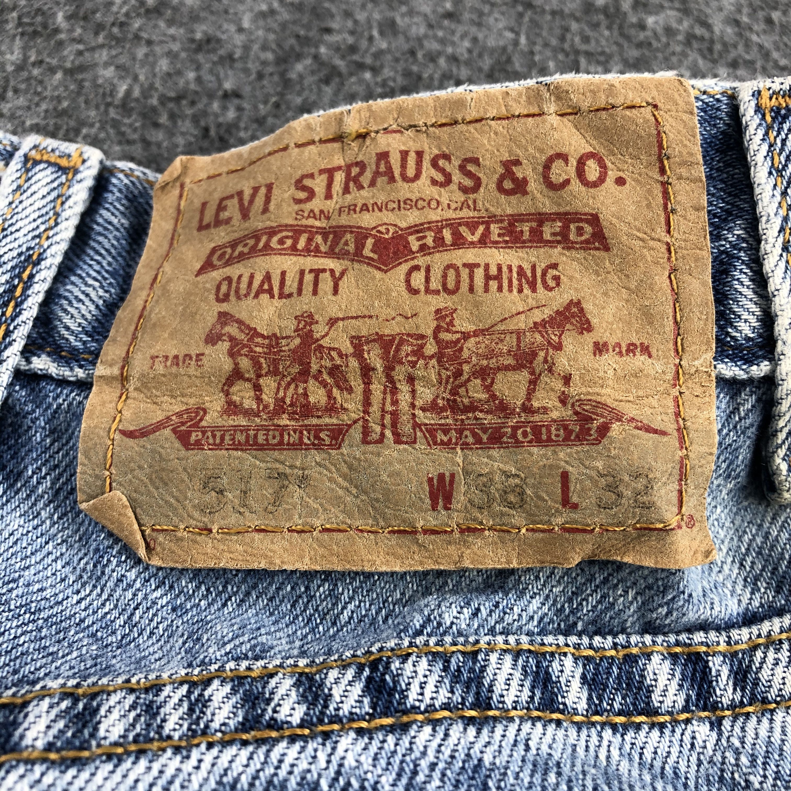 Levi's Vintage Blue Wash Levis 517 Jeans-J2132 Size US 38 / EU 54 - 5 Thumbnail