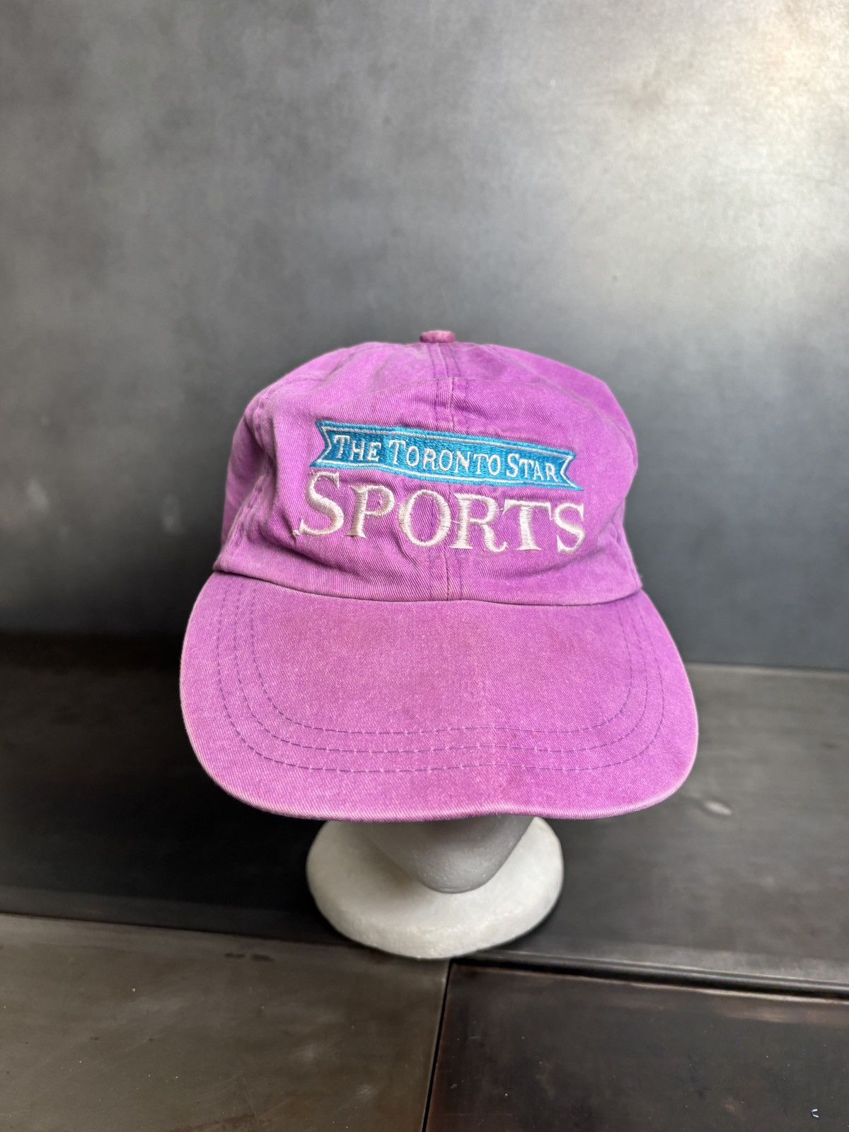 Vintage 1990s Strapback Cap Faded Long Brim Vintage Toronto Star 90s Size ONE SIZE - 12 Thumbnail
