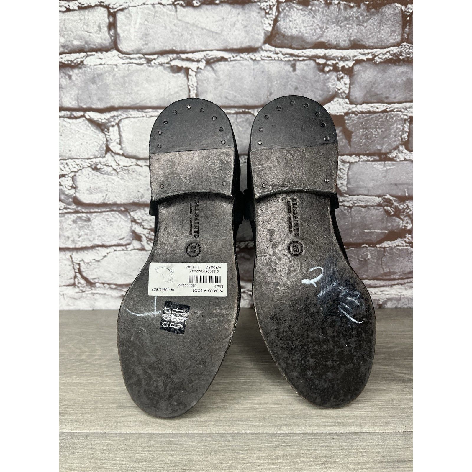 Allsaints AllSaints Italy Black Leather Harness Ankle Chelsea Boots Wo Size US 6.5 / IT 36.5 - 18 Thumbnail