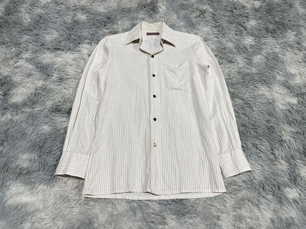 Yves Saint Laurent 🔥Vintage Yves Saint Laurent Shirt Striped Size US M / EU 48-50 / 2 - 1 Thumbnail