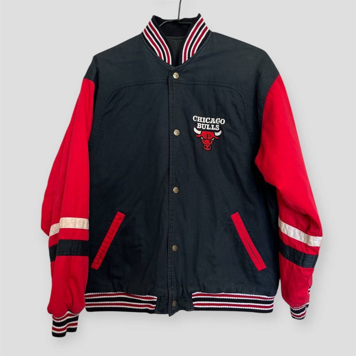 Starter Vintage 90s Chicago Bulls x Starter Reversible Bomber Jacket Size US L / EU 52-54 / 3 - 5 Thumbnail