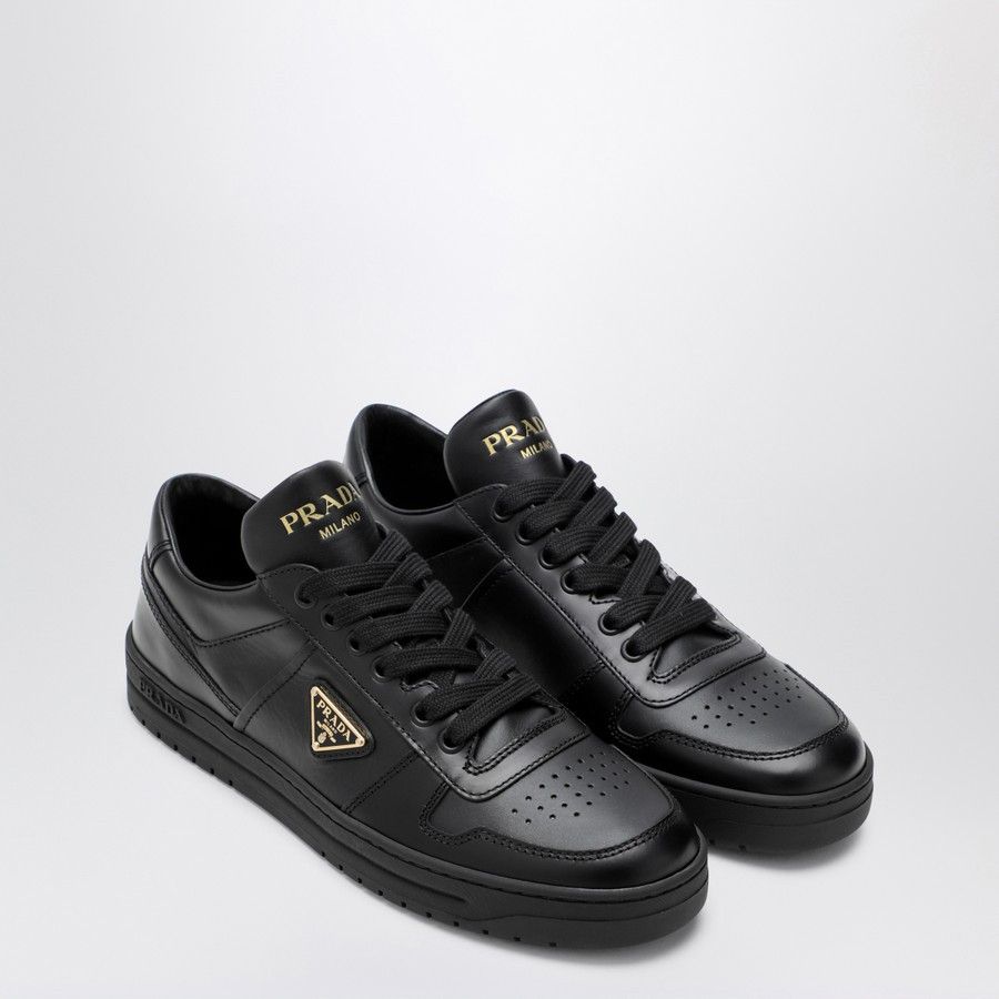 Prada o1d2blof0924 Leather Low-Top Sneakers in Black Size US 9 / IT 39 - 2 Thumbnail