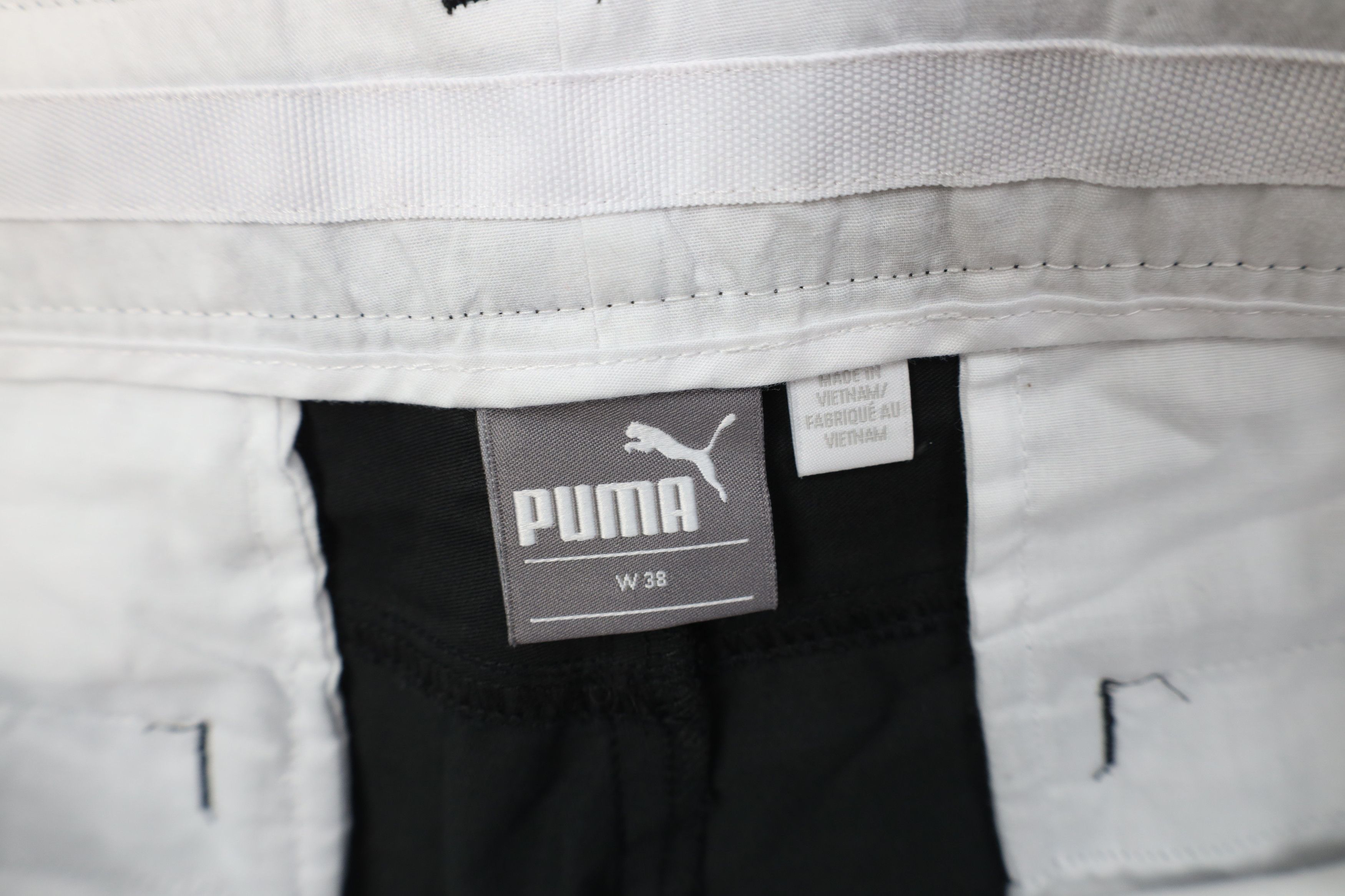 Puma Puma Golf Flat Front Golfing Golf Chino Shorts Black Cotton Size US 38 / EU 54 - 7 Thumbnail